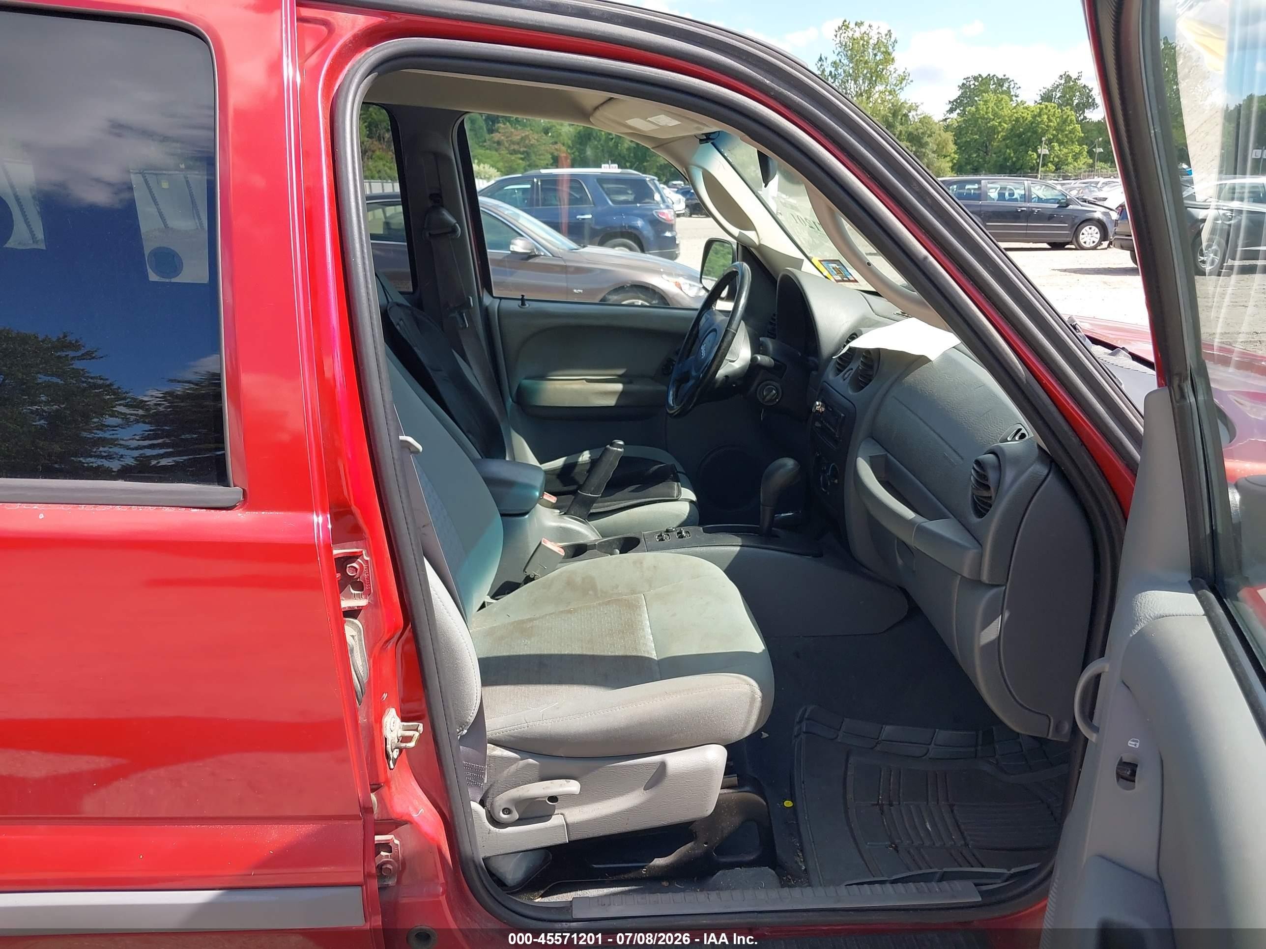 2006 Jeep Liberty Sport Red vin: 1J4GL48K46W128938