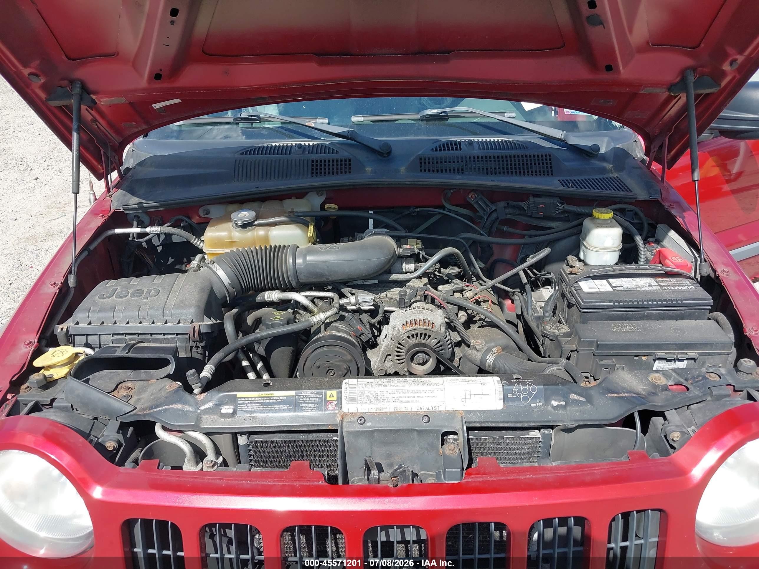 2006 Jeep Liberty Sport Red vin: 1J4GL48K46W128938