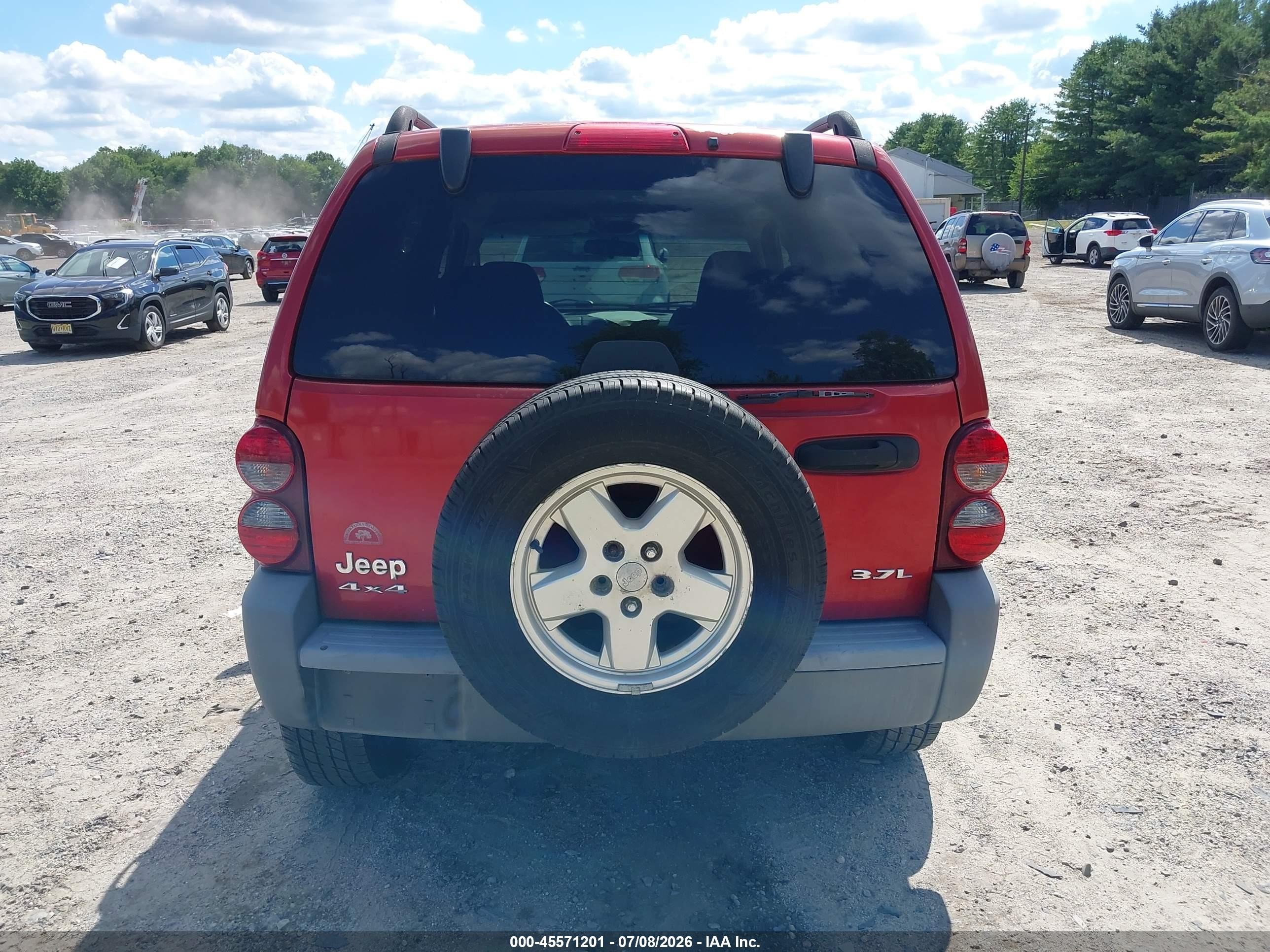 2006 Jeep Liberty Sport Red vin: 1J4GL48K46W128938