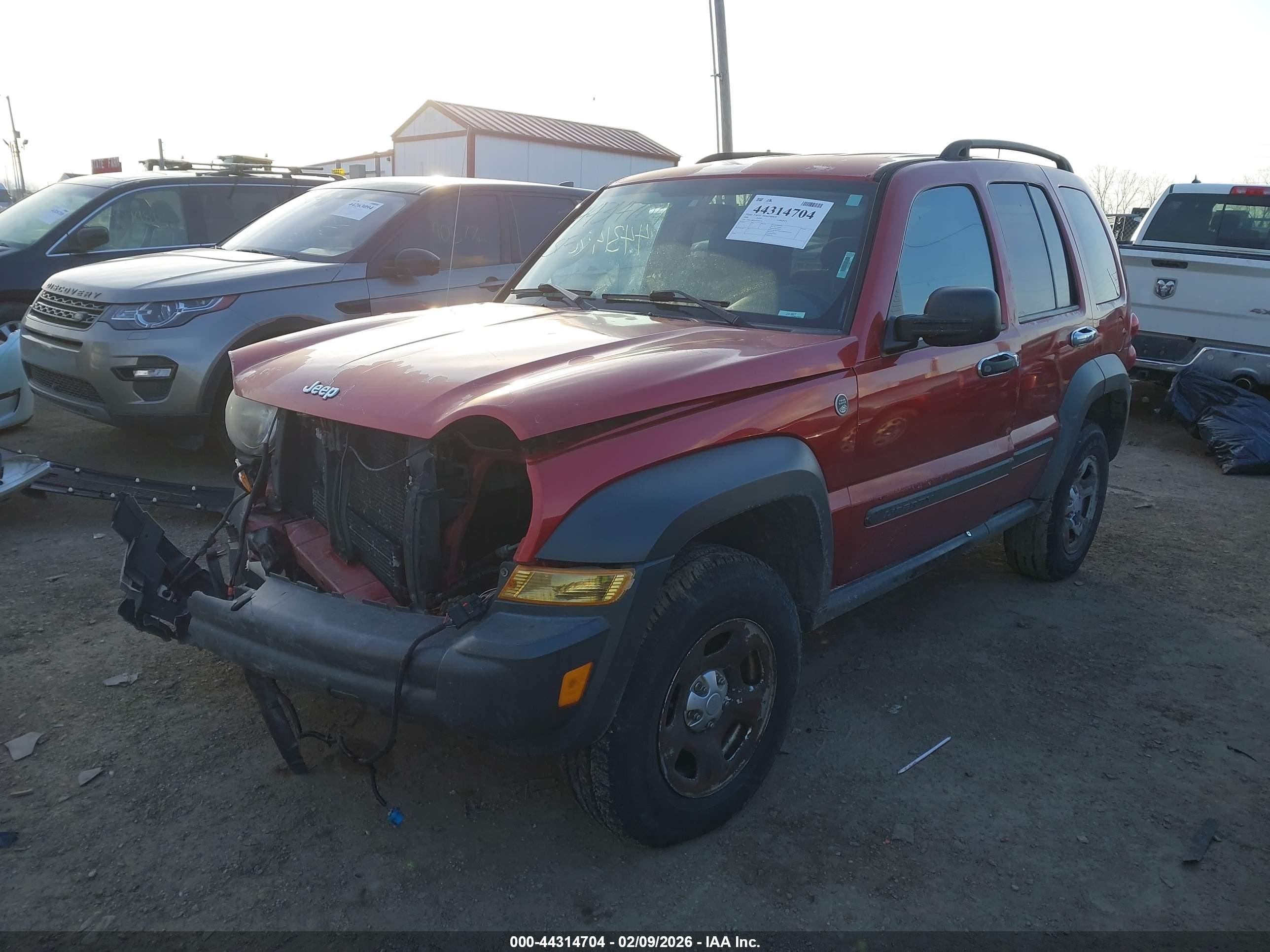 2006 Jeep Liberty Sport Red vin: 1J4GL48K46W184779