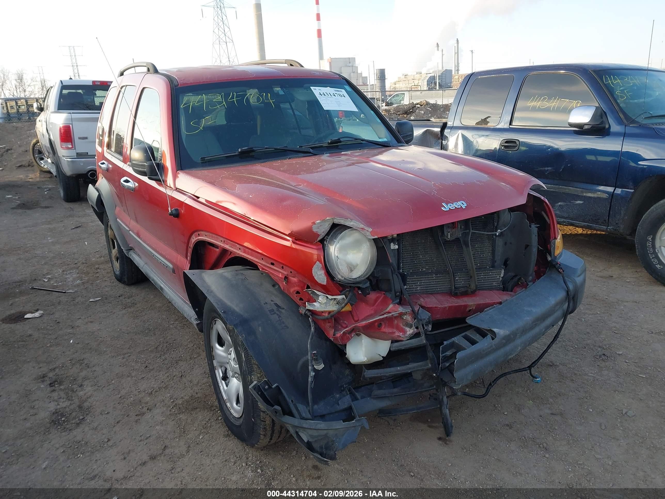 2006 Jeep Liberty Sport Red vin: 1J4GL48K46W184779