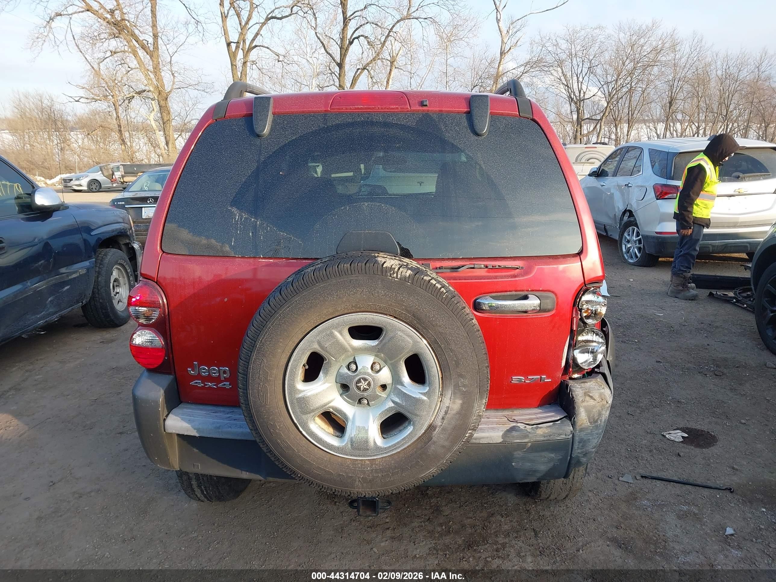 2006 Jeep Liberty Sport Red vin: 1J4GL48K46W184779