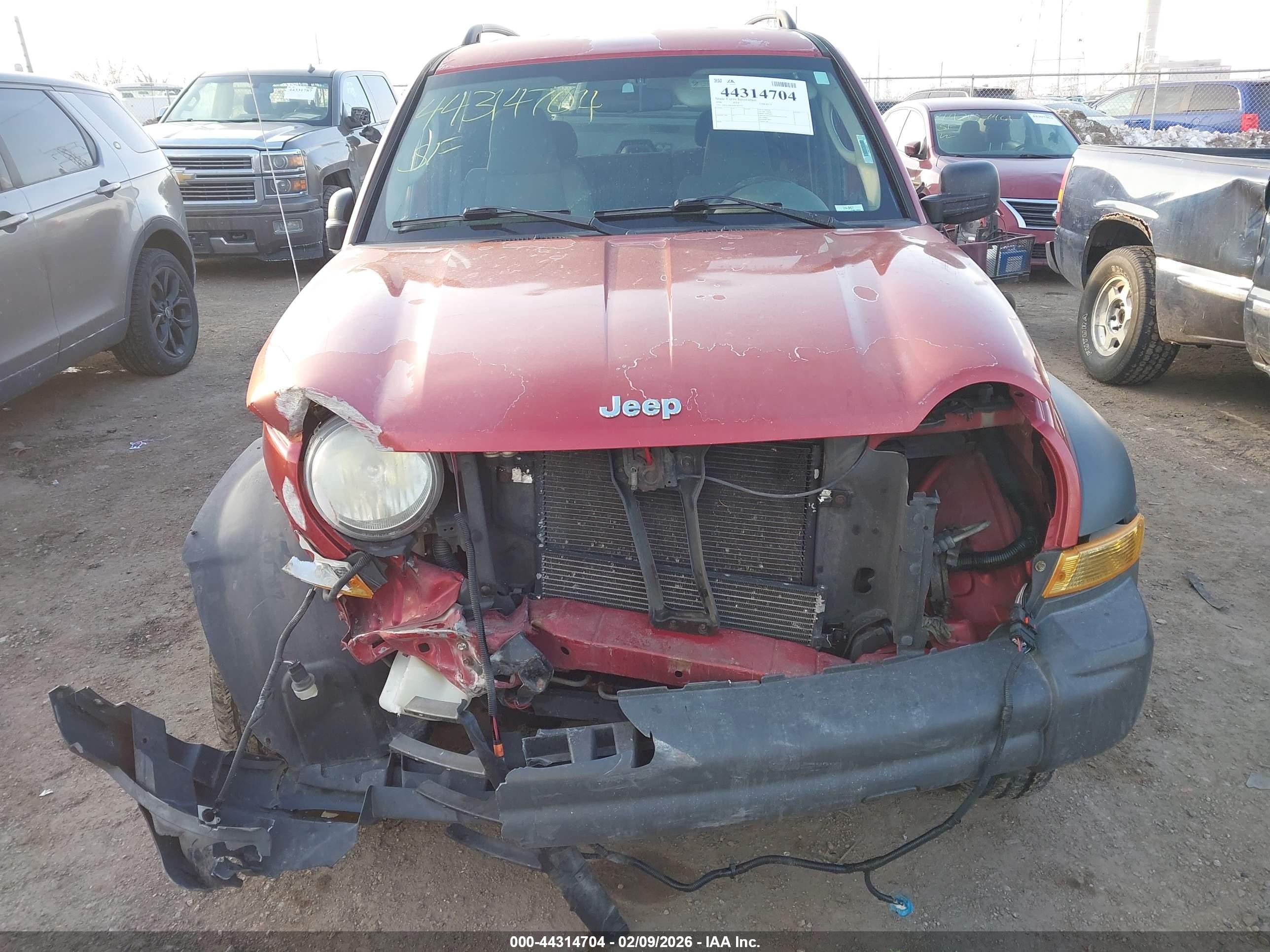 2006 Jeep Liberty Sport Red vin: 1J4GL48K46W184779