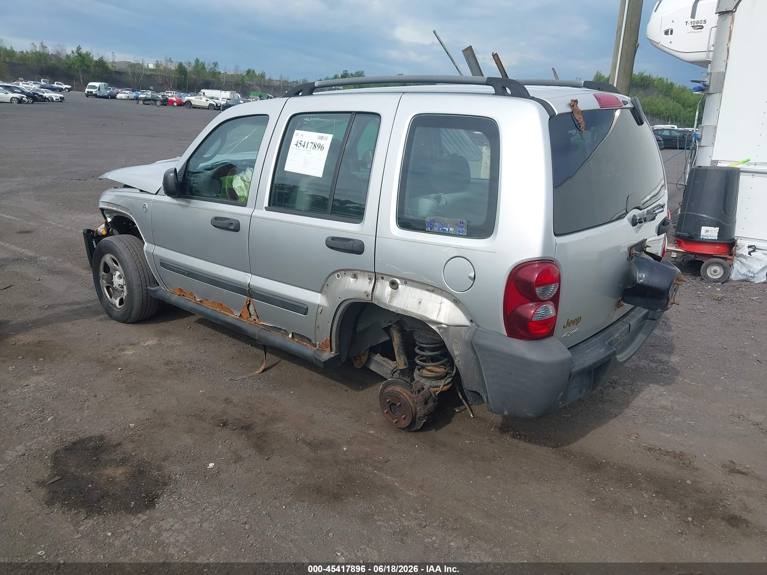 2006 Jeep Liberty Sport Silver vin: 1J4GL48K46W217327