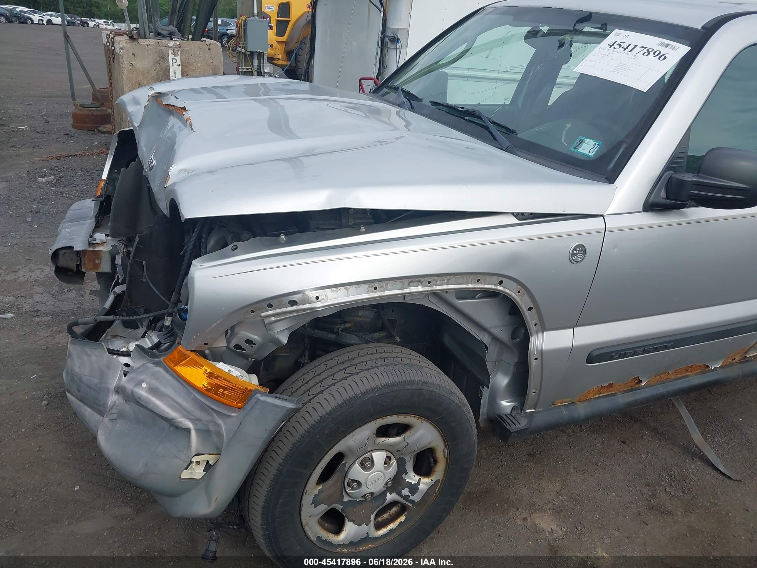 2006 Jeep Liberty Sport Silver vin: 1J4GL48K46W217327