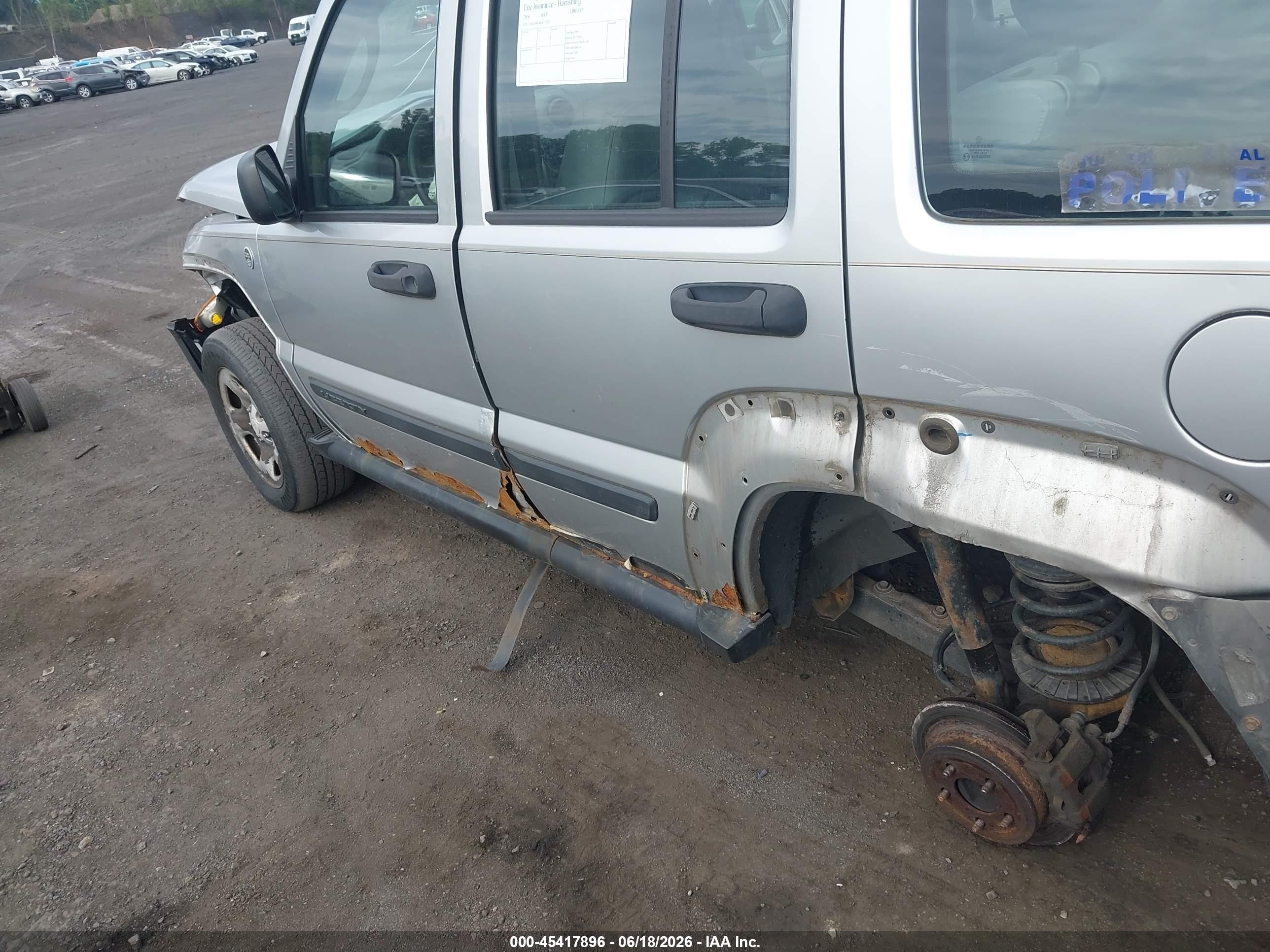 2006 Jeep Liberty Sport Silver vin: 1J4GL48K46W217327