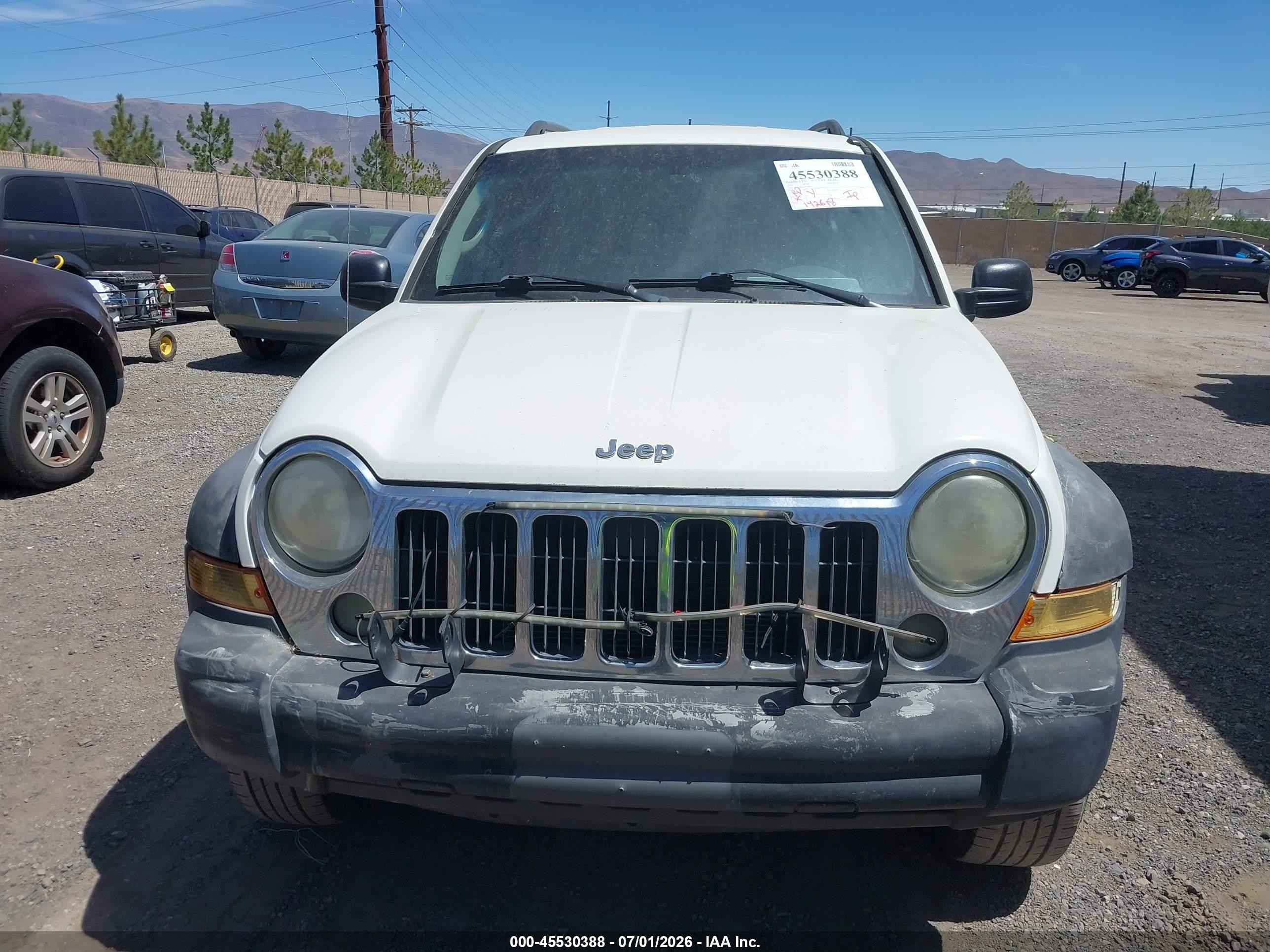 2006 Jeep Liberty Sport White vin: 1J4GL48K46W289953