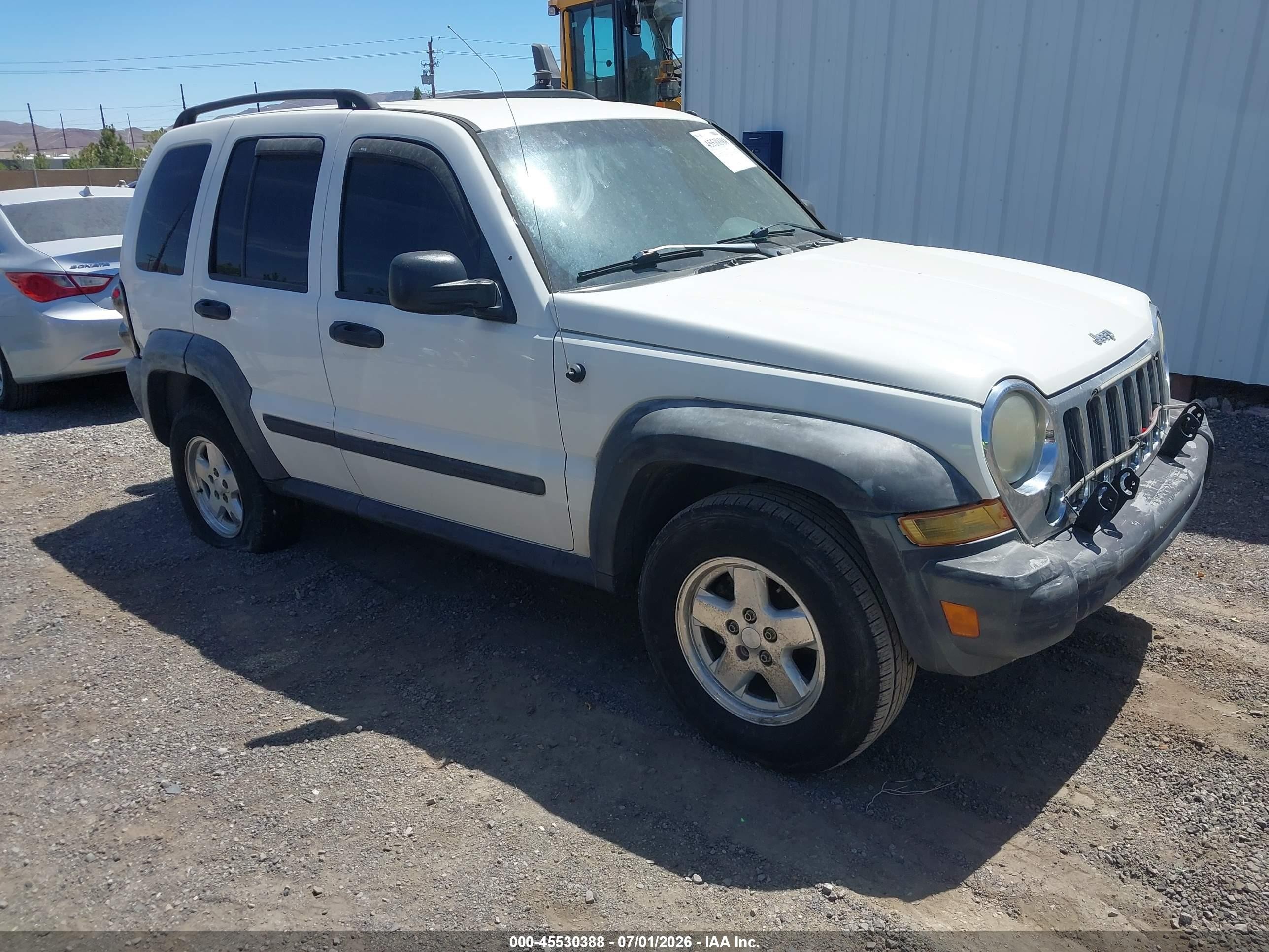 2006 Jeep Liberty Sport White vin: 1J4GL48K46W289953