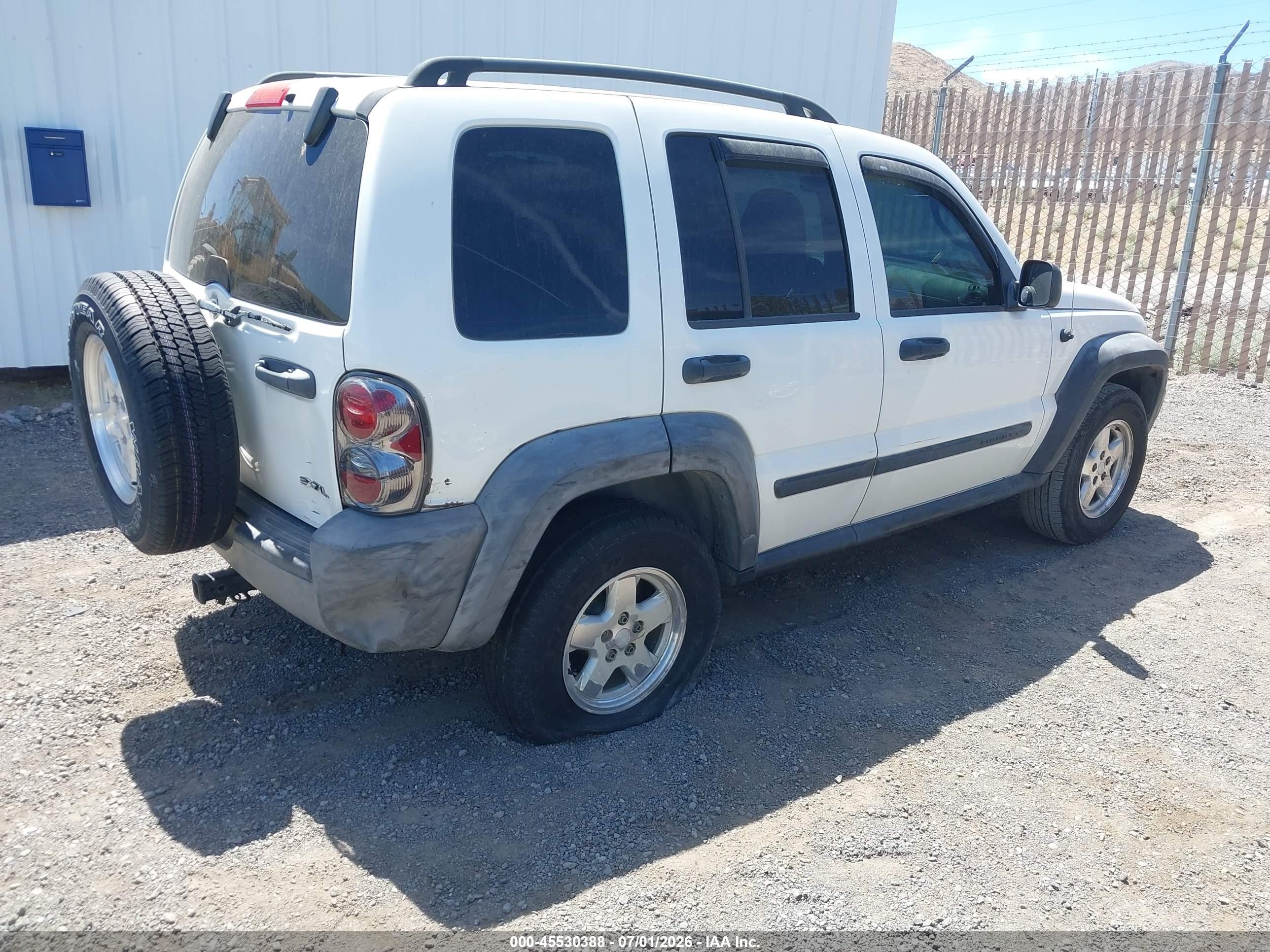 2006 Jeep Liberty Sport White vin: 1J4GL48K46W289953