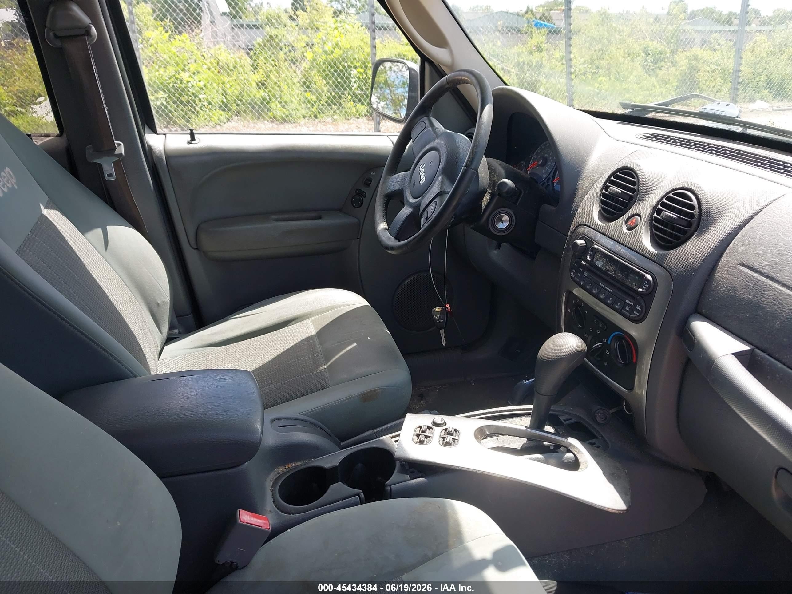 2007 Jeep Liberty Sport Black vin: 1J4GL48K47W618457