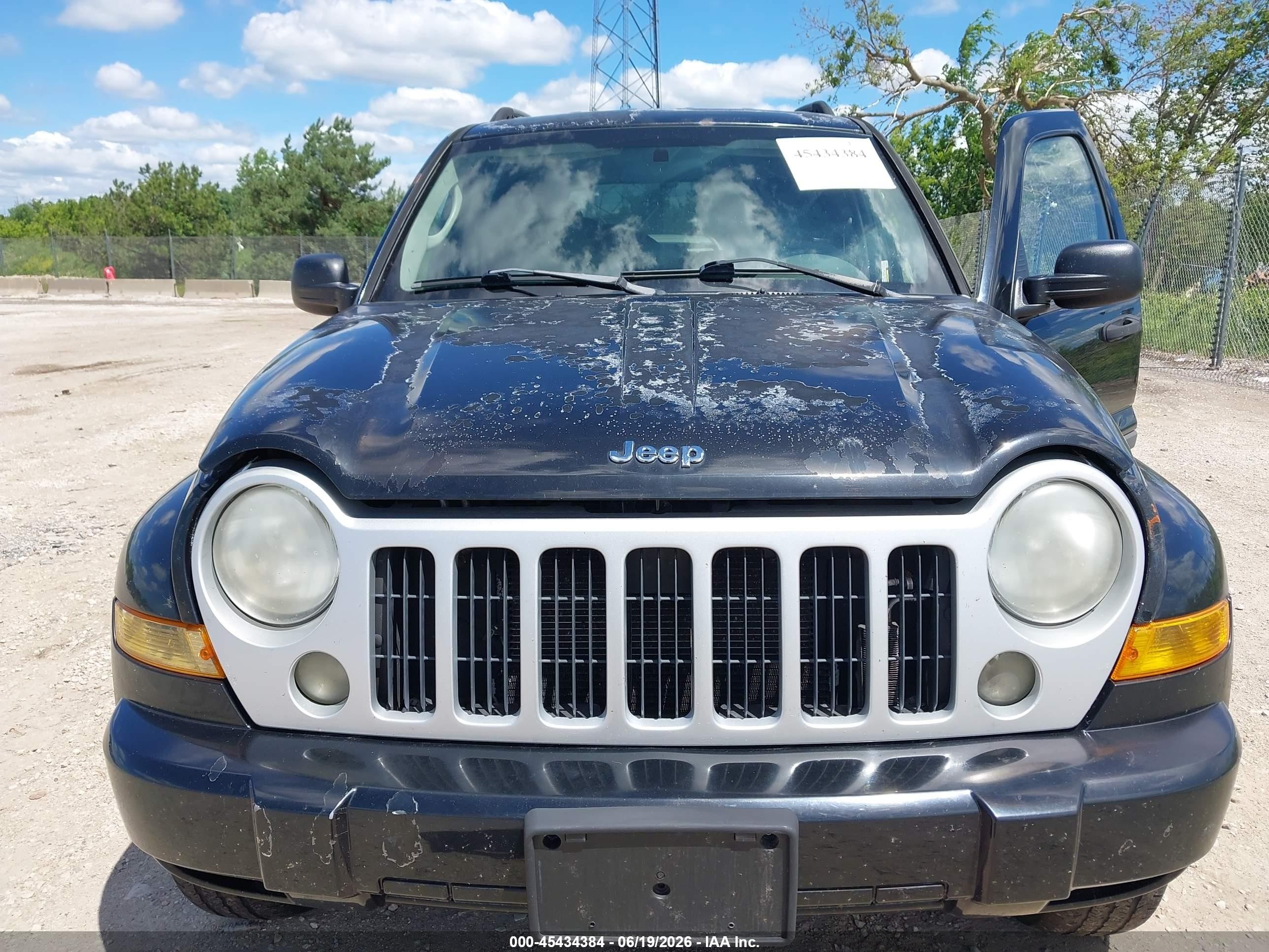 2007 Jeep Liberty Sport Black vin: 1J4GL48K47W618457