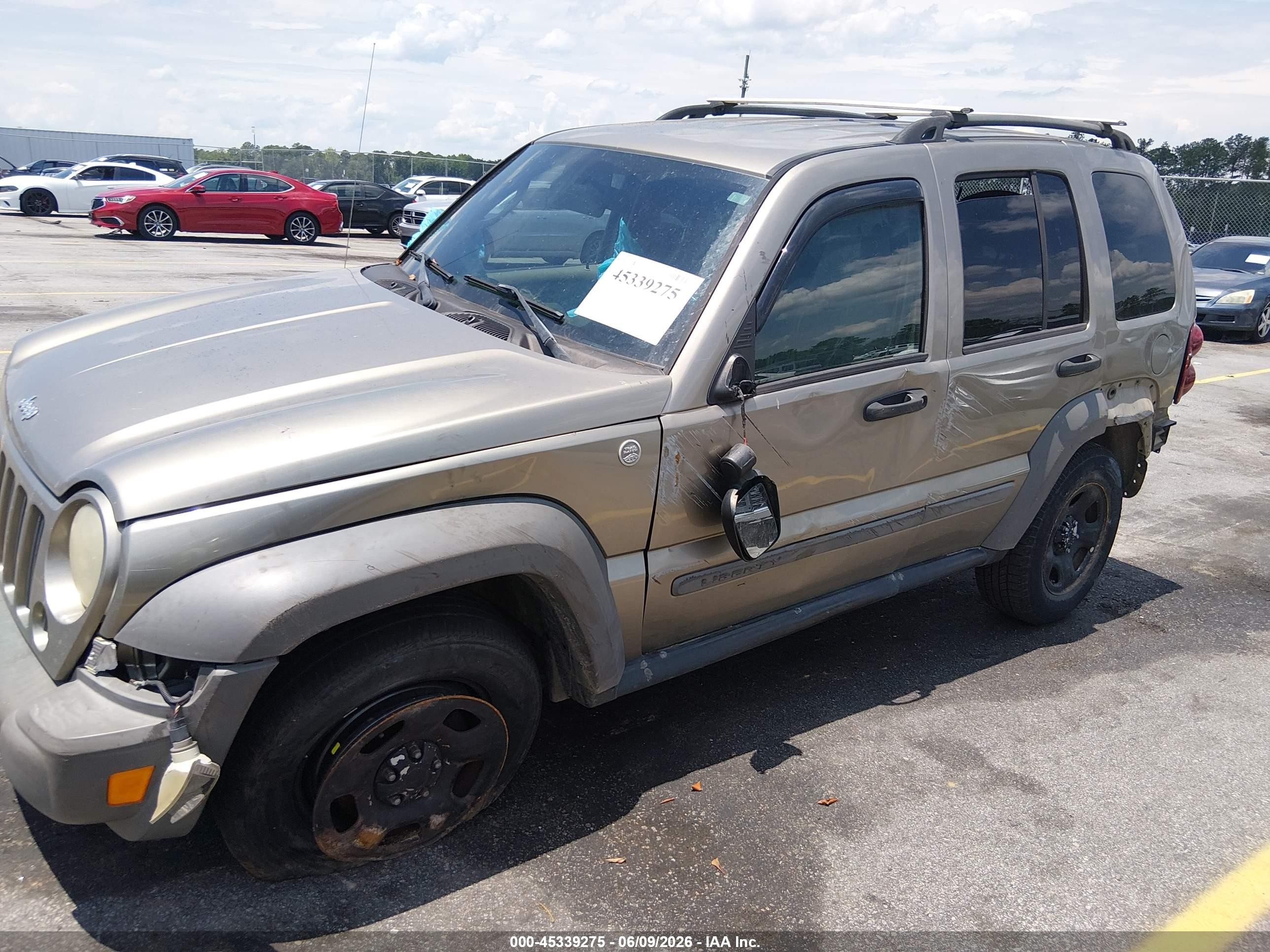 2007 Jeep Liberty Sport Brown vin: 1J4GL48K47W647604