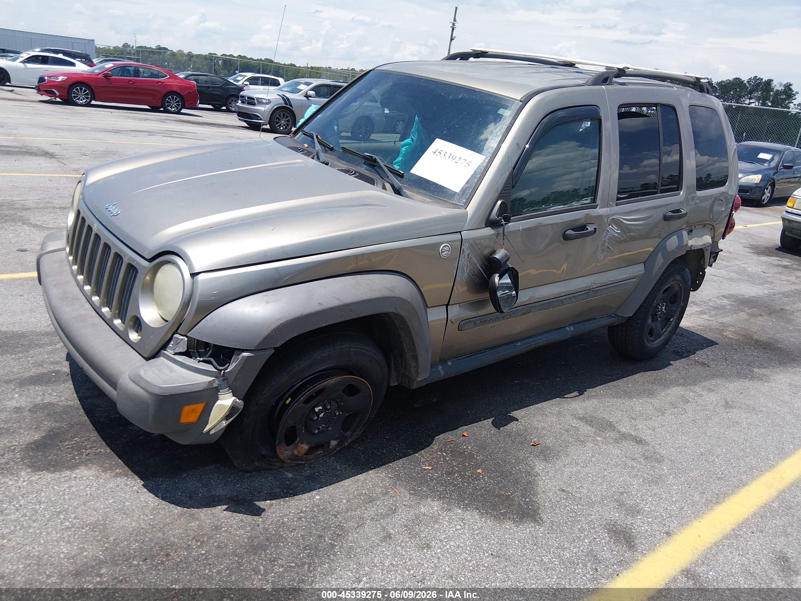 2007 Jeep Liberty Sport Brown vin: 1J4GL48K47W647604