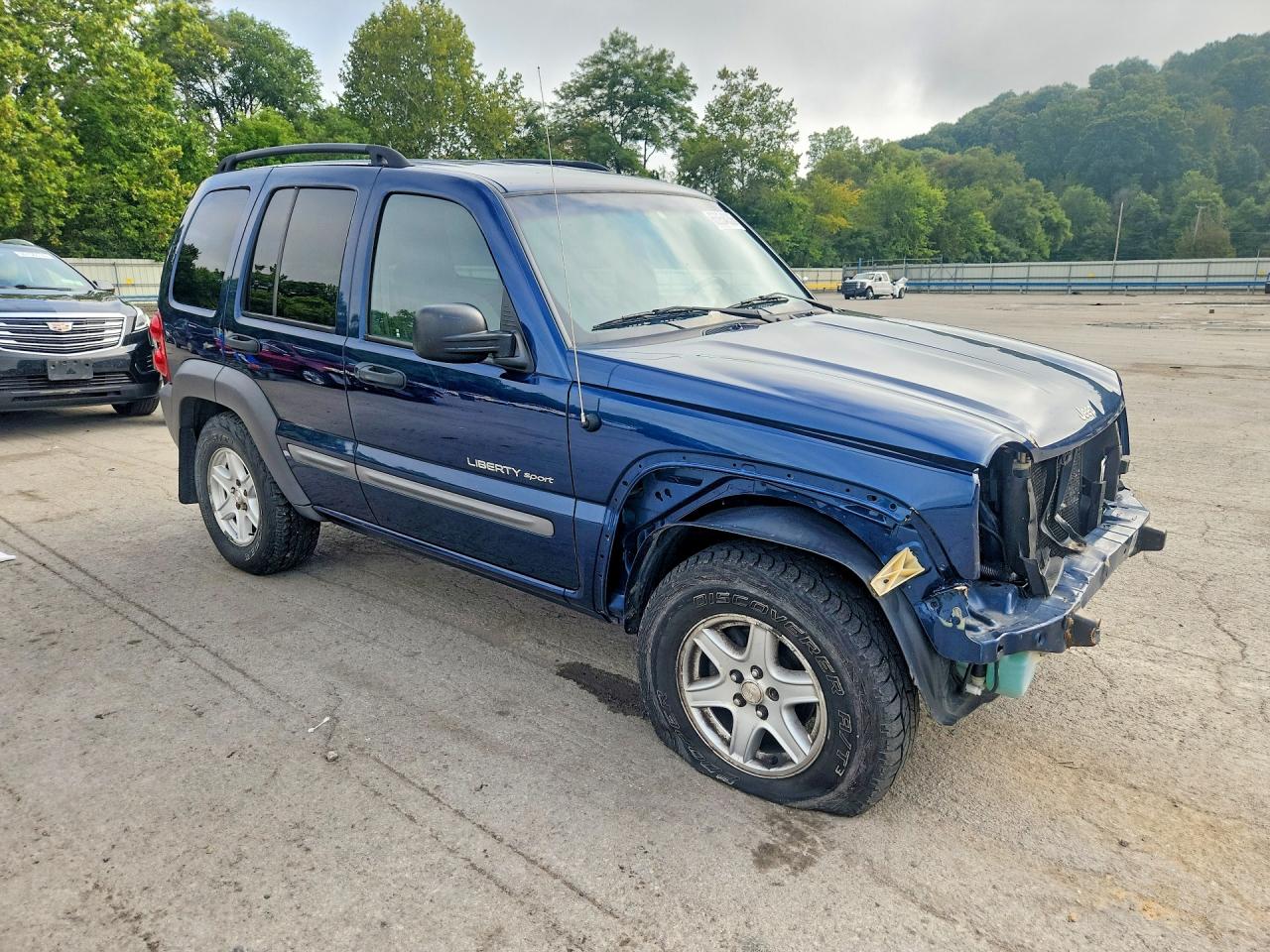 2002 Jeep Liberty Sport Blue vin: 1J4GL48K52W353766