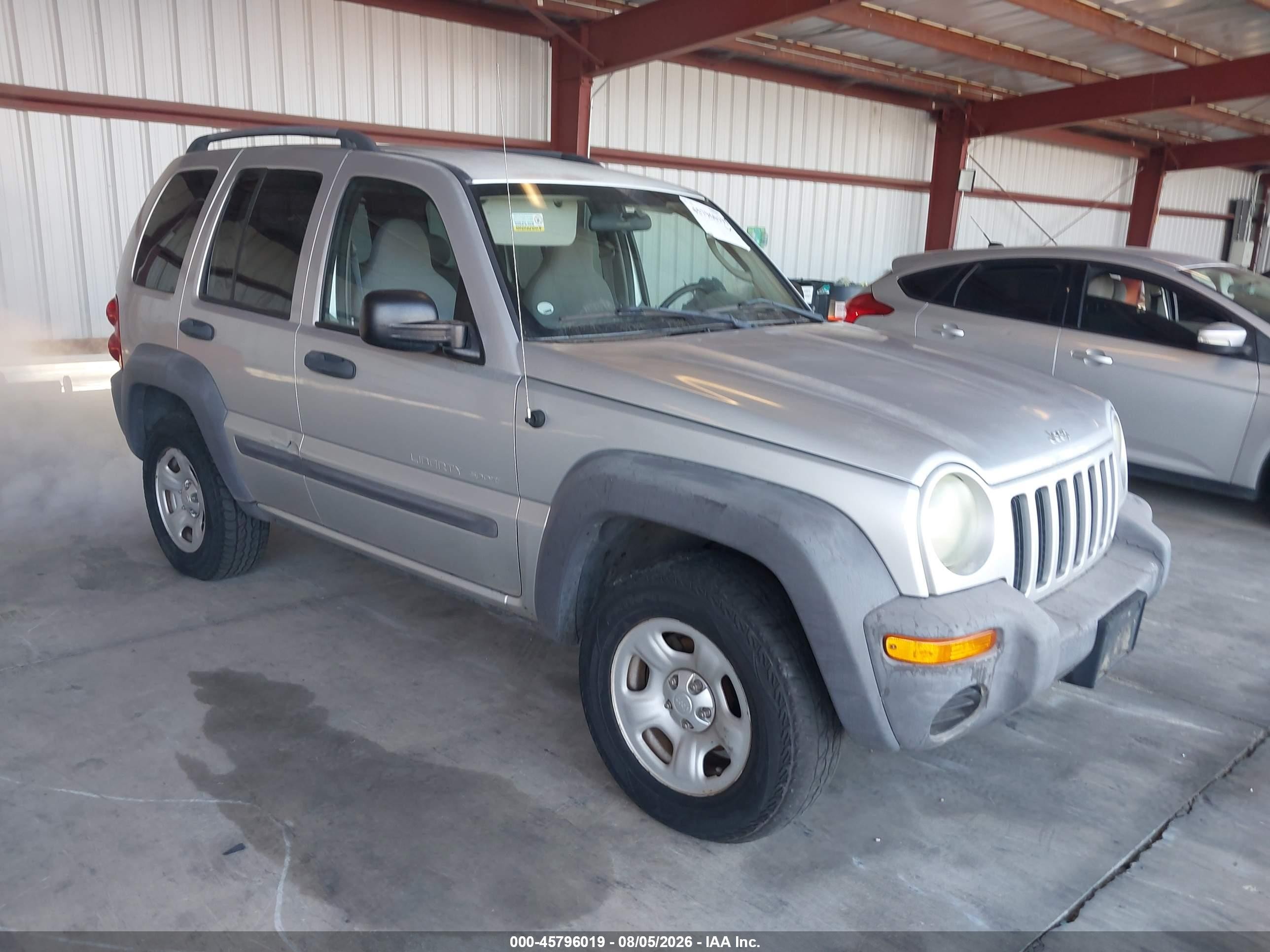 2003 Jeep Liberty Sport Silver vin: 1J4GL48K53W674868