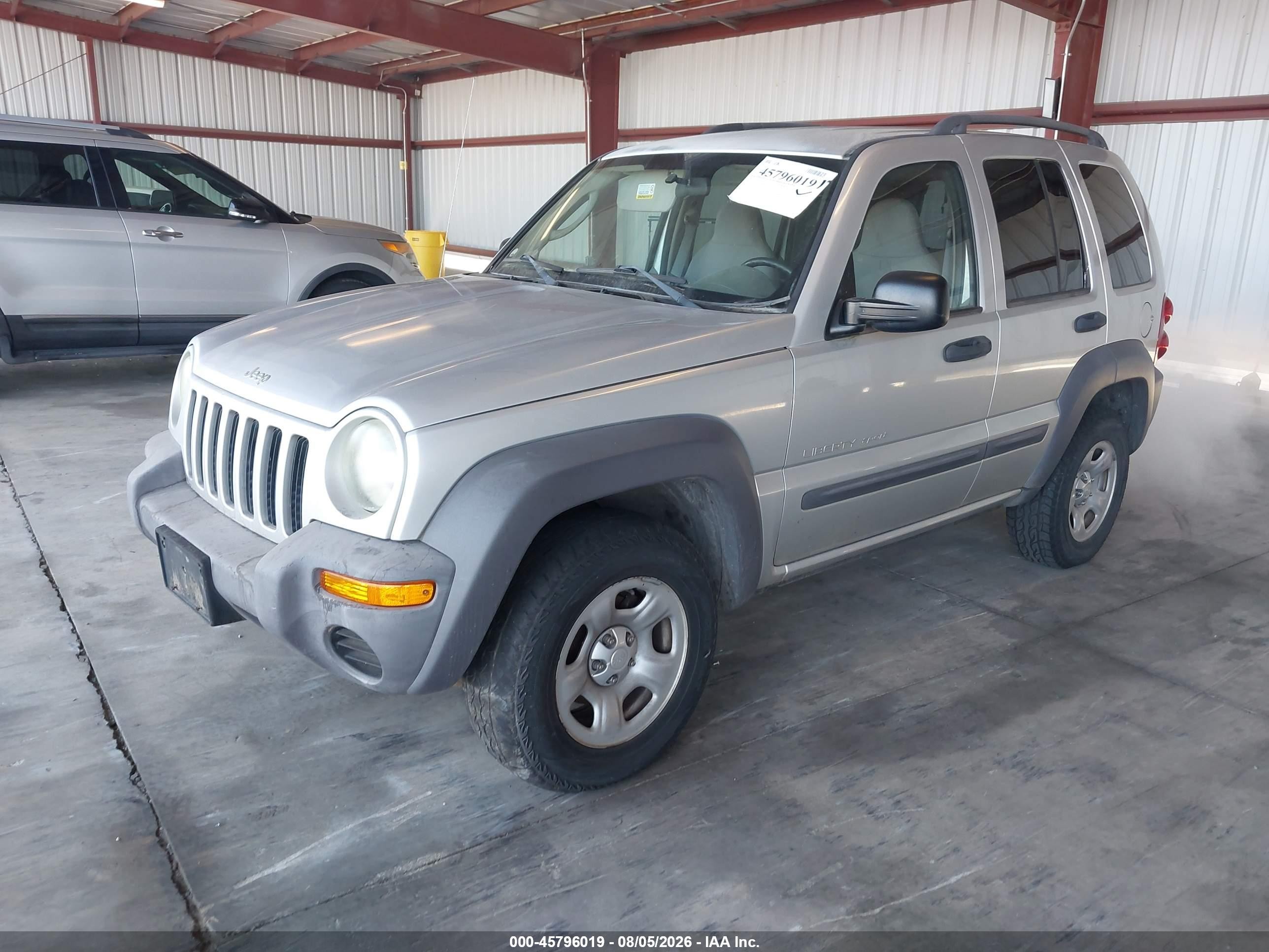 2003 Jeep Liberty Sport Silver vin: 1J4GL48K53W674868