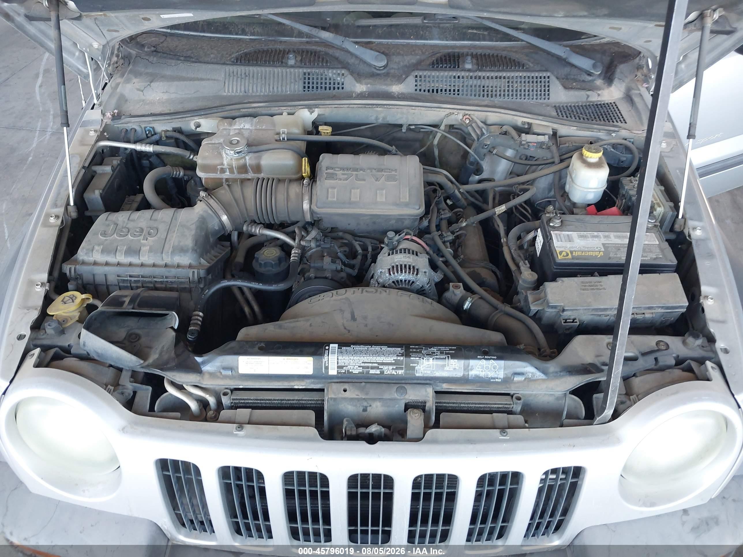 2003 Jeep Liberty Sport Silver vin: 1J4GL48K53W674868