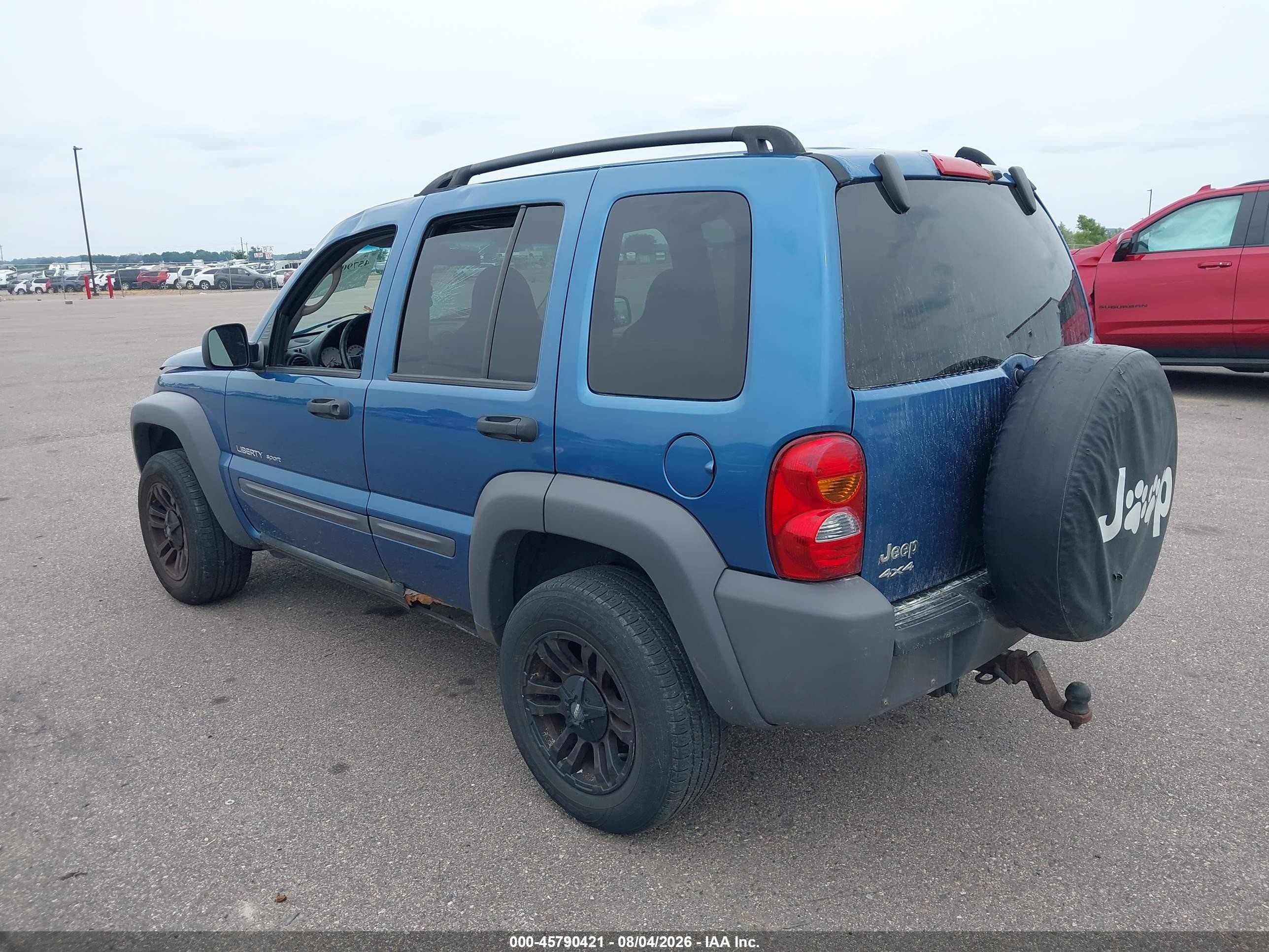 2003 Jeep Liberty Sport Blue vin: 1J4GL48K53W679679