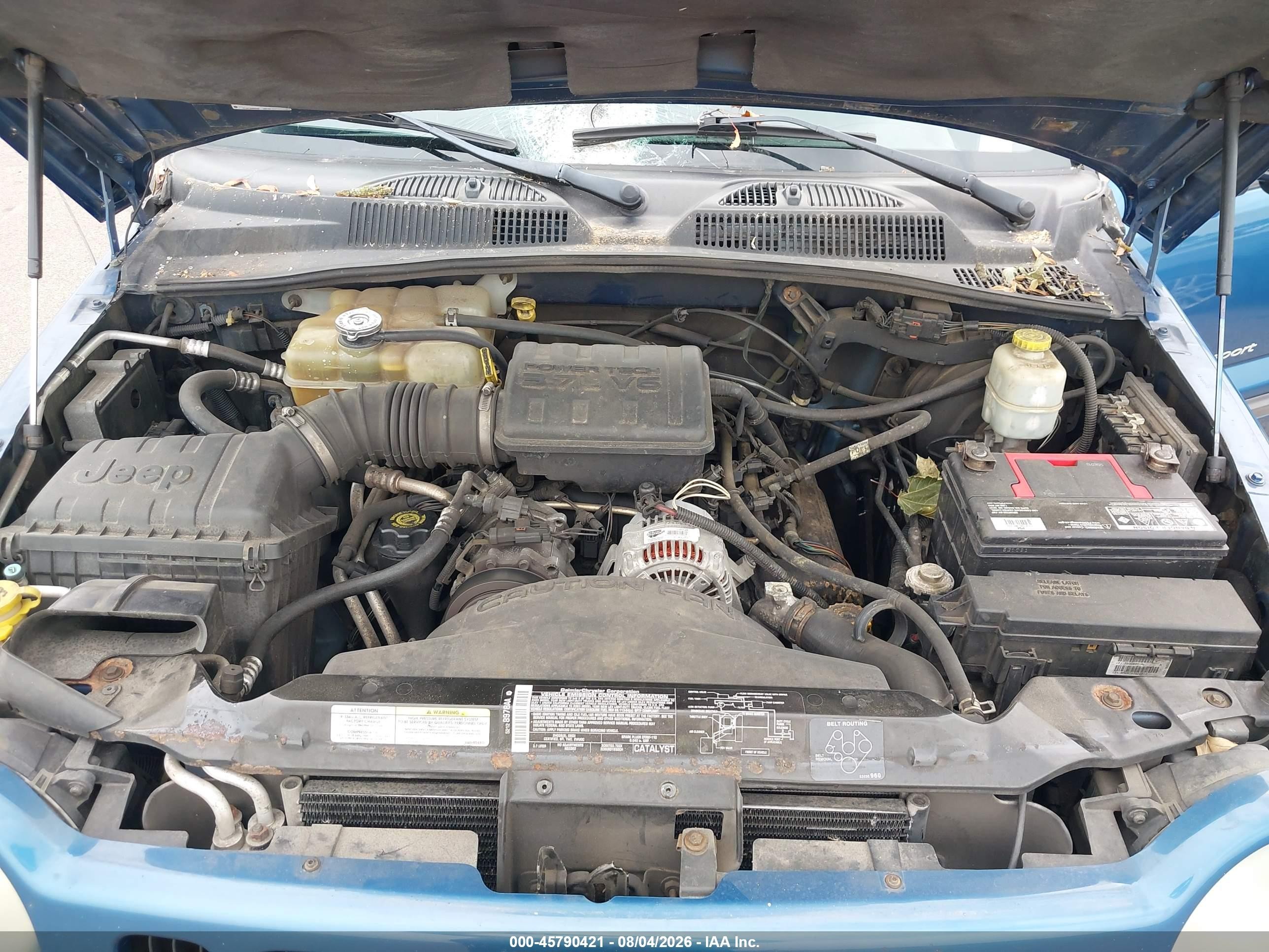 2003 Jeep Liberty Sport Blue vin: 1J4GL48K53W679679
