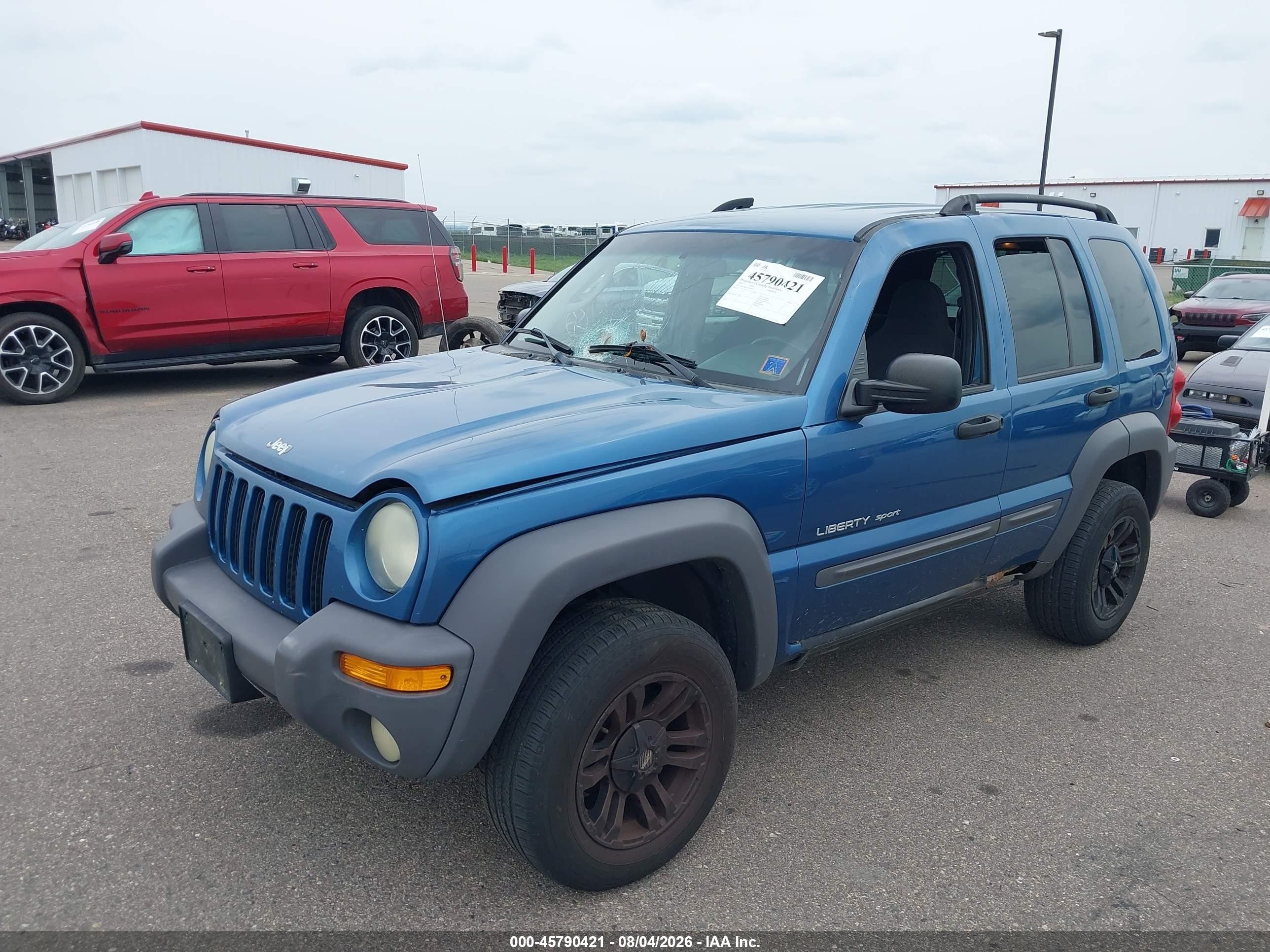 2003 Jeep Liberty Sport Blue vin: 1J4GL48K53W679679