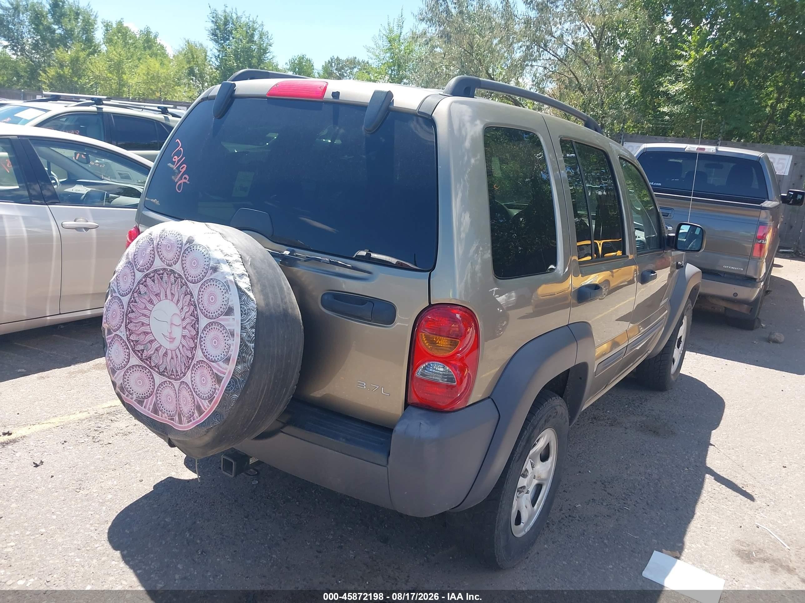 2004 Jeep Liberty Sport Золотой vin: 1J4GL48K54W146359