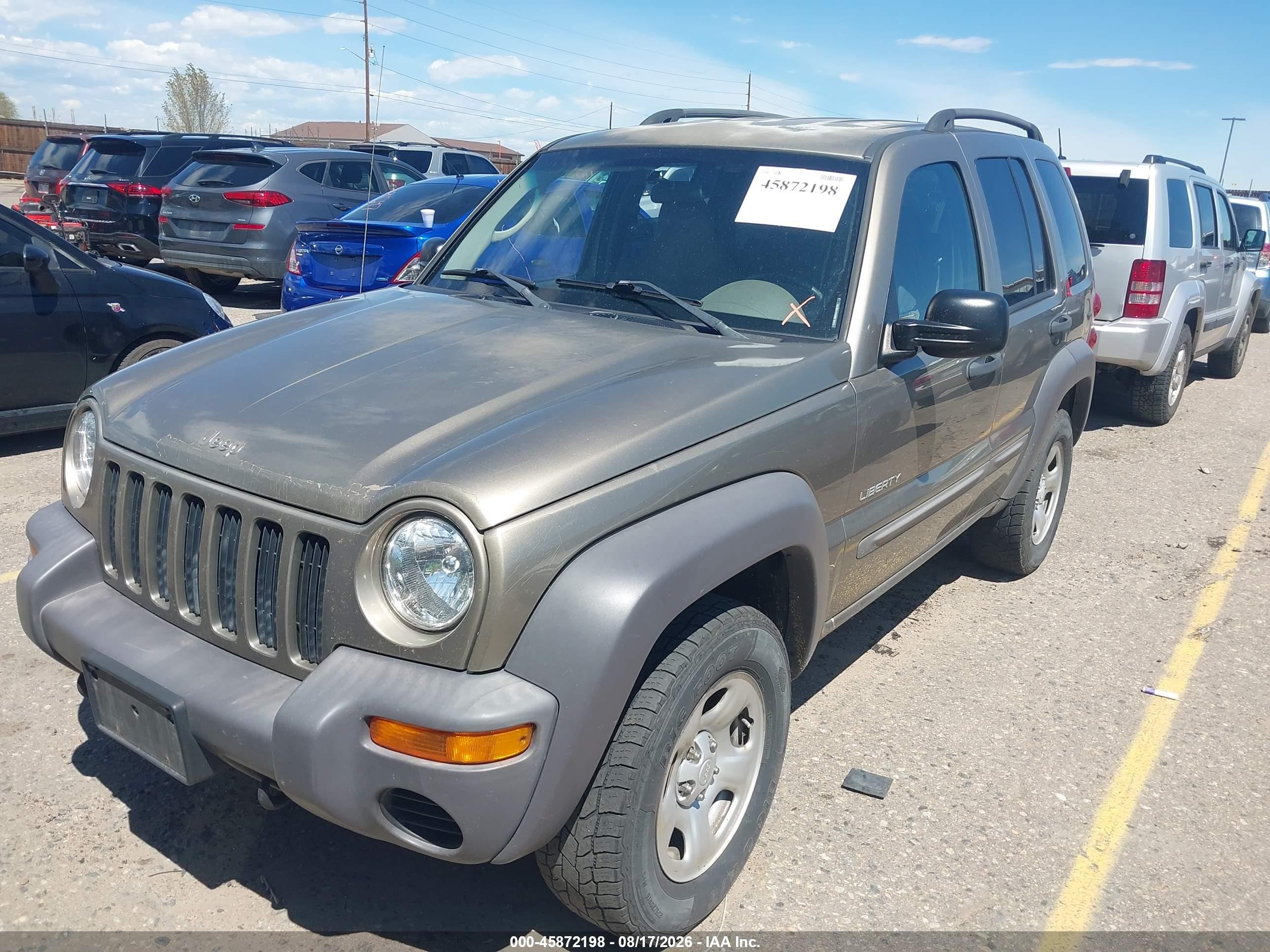 2004 Jeep Liberty Sport Золотой vin: 1J4GL48K54W146359