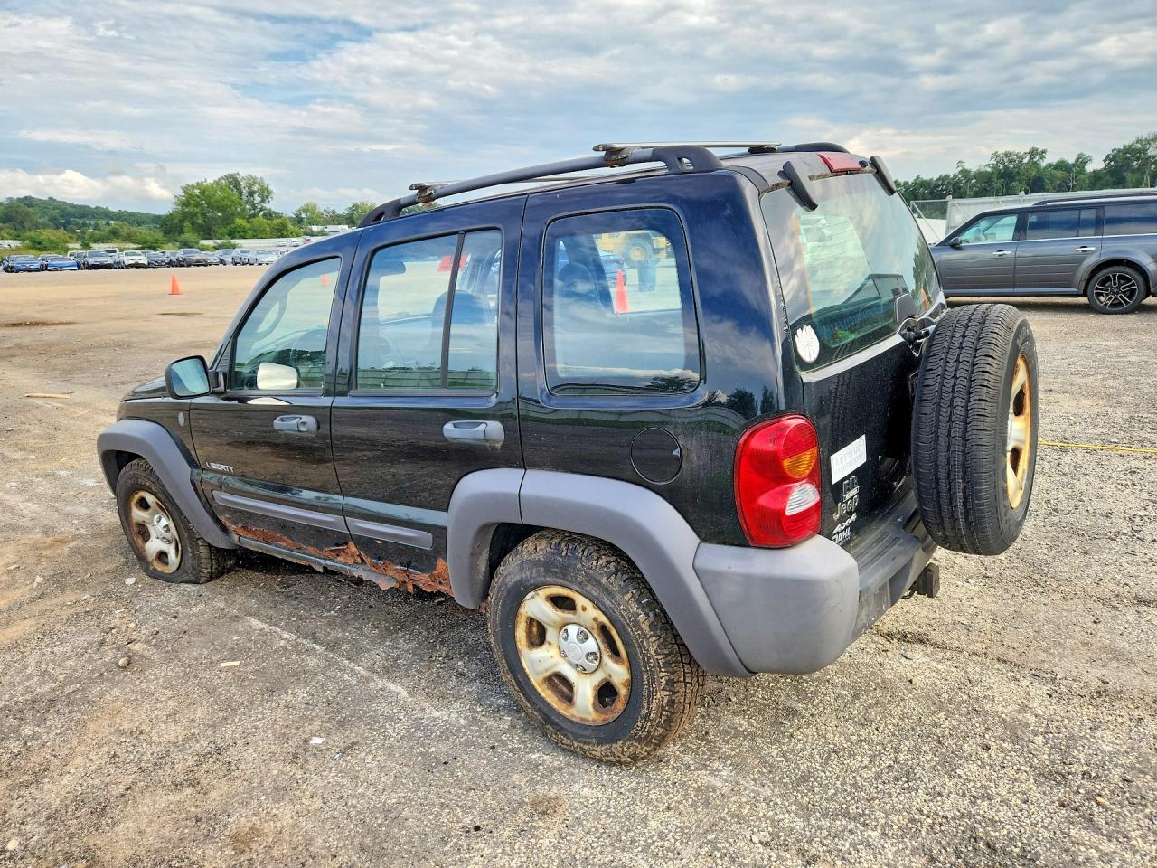 2004 Jeep Liberty Sport Black vin: 1J4GL48K54W248583