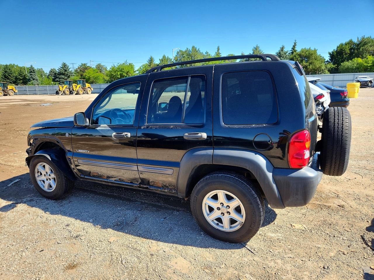 2004 Jeep Liberty Sport Black vin: 1J4GL48K54W259616