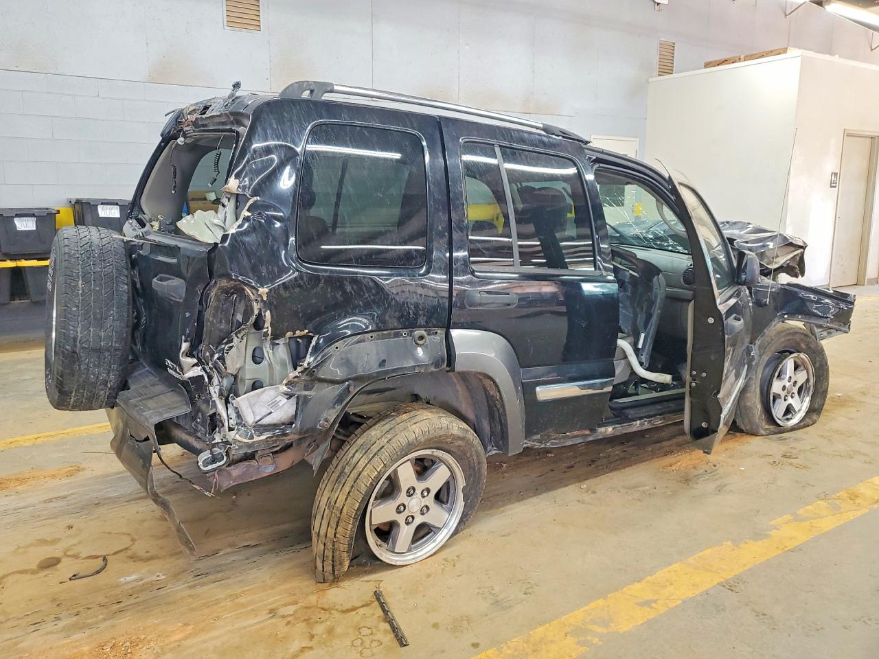 2006 Jeep Liberty Sport Black vin: 1J4GL48K56W190638