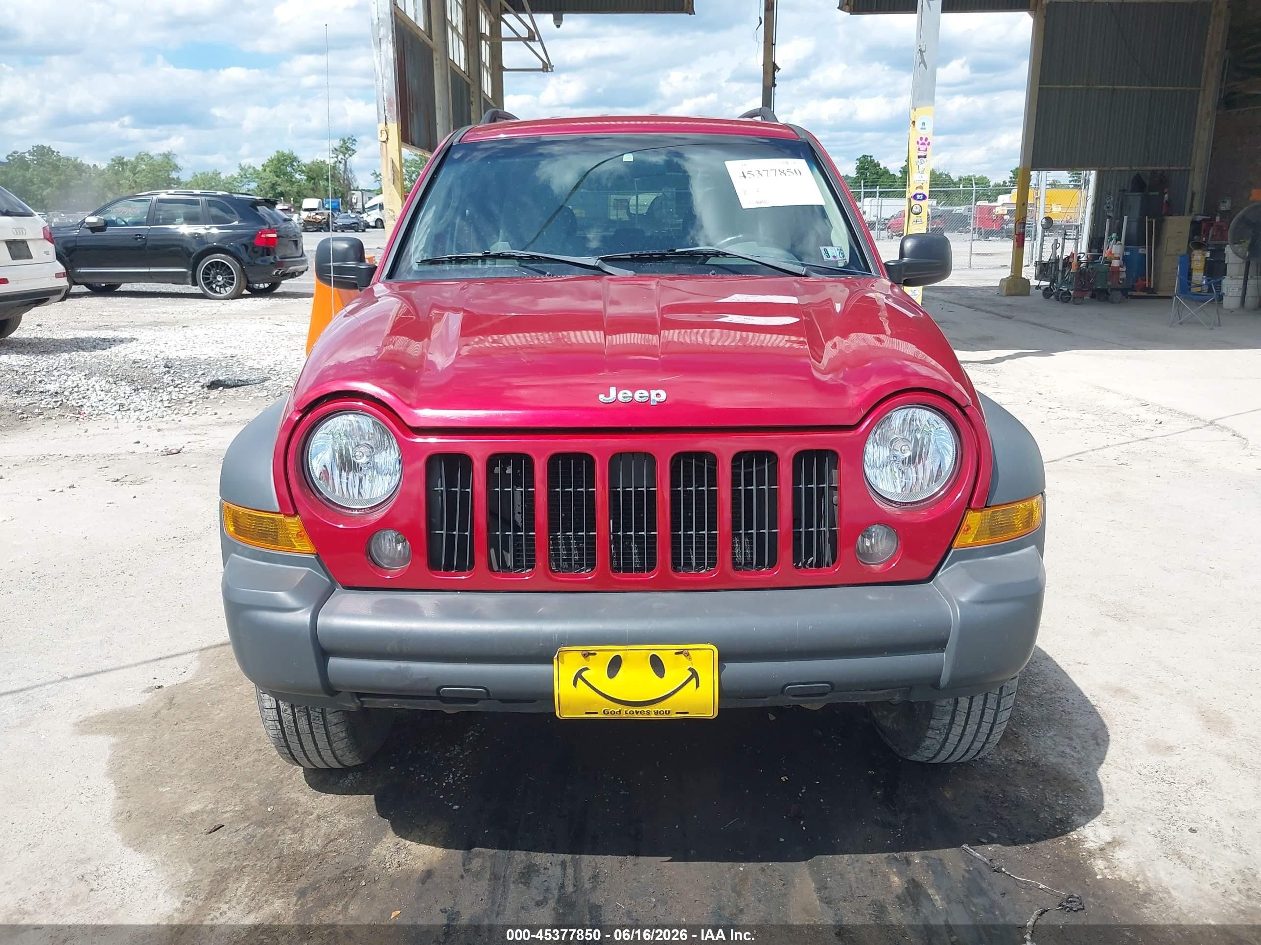 2006 Jeep Liberty Sport Red vin: 1J4GL48K56W209107