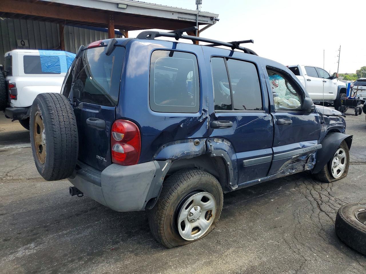 2006 Jeep Liberty Sport Blue vin: 1J4GL48K56W223427