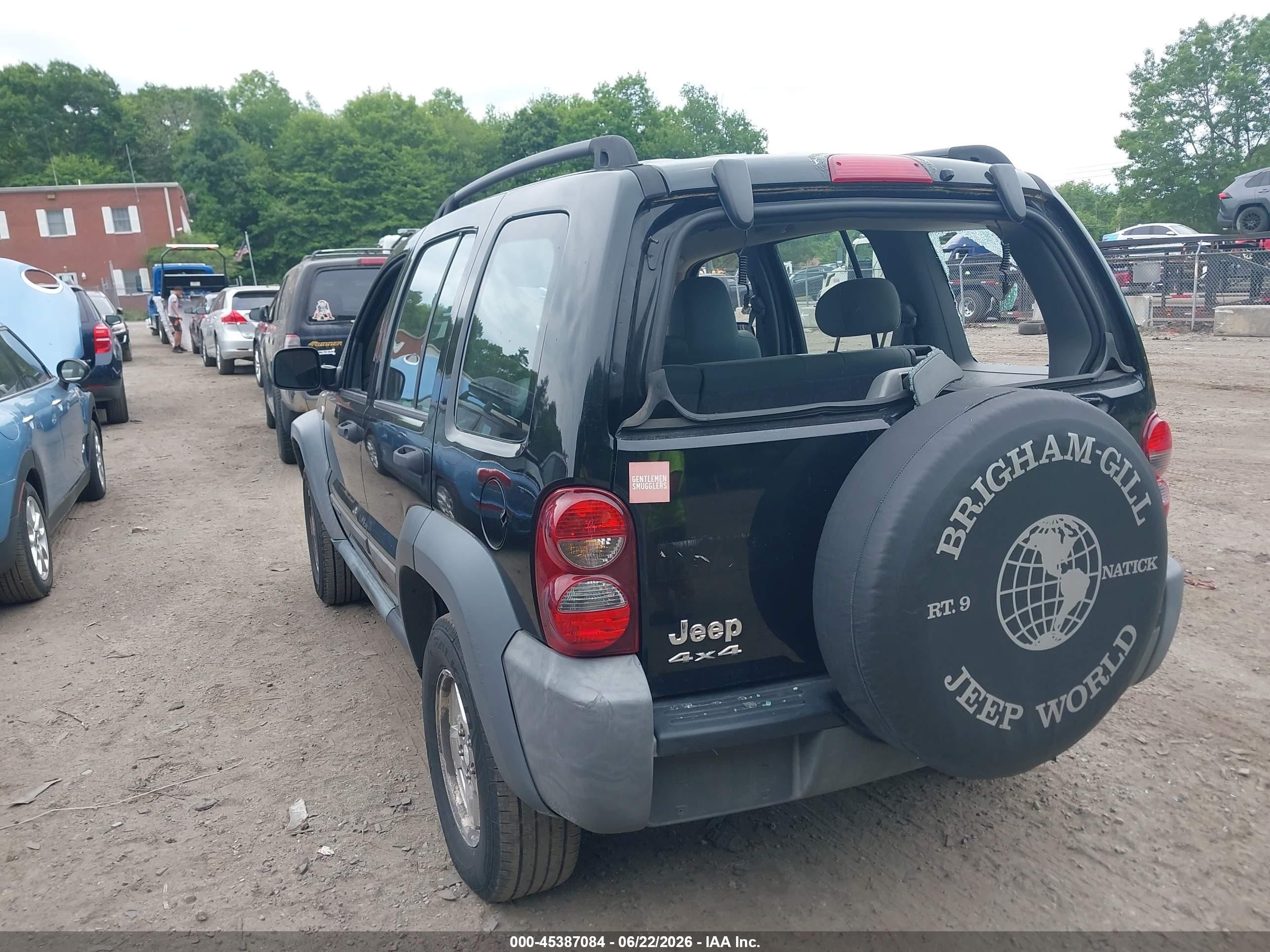 2006 Jeep Liberty Sport Black vin: 1J4GL48K56W247758