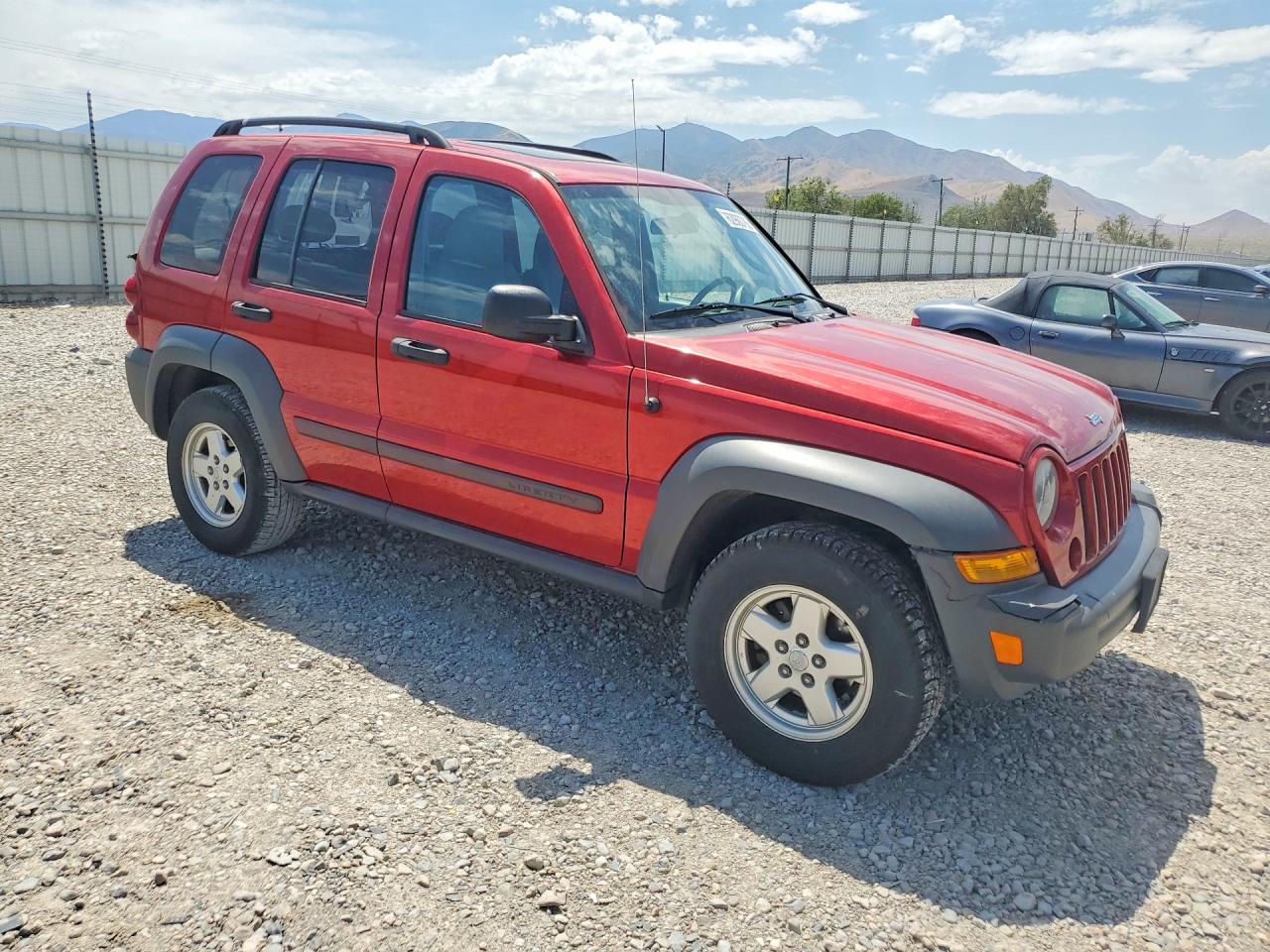 2006 Jeep Liberty Sport Red vin: 1J4GL48K56W249686