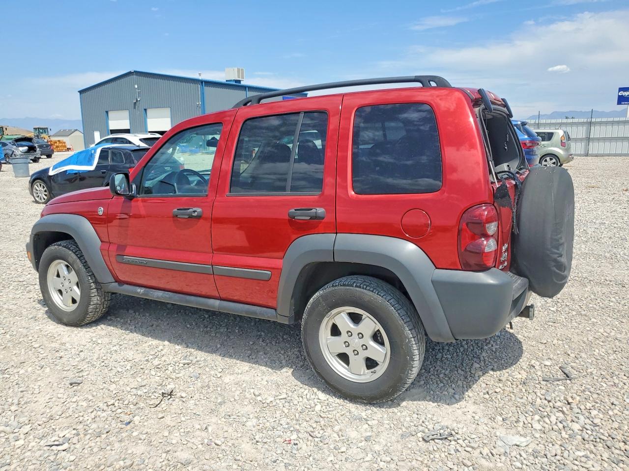2006 Jeep Liberty Sport Red vin: 1J4GL48K56W249686