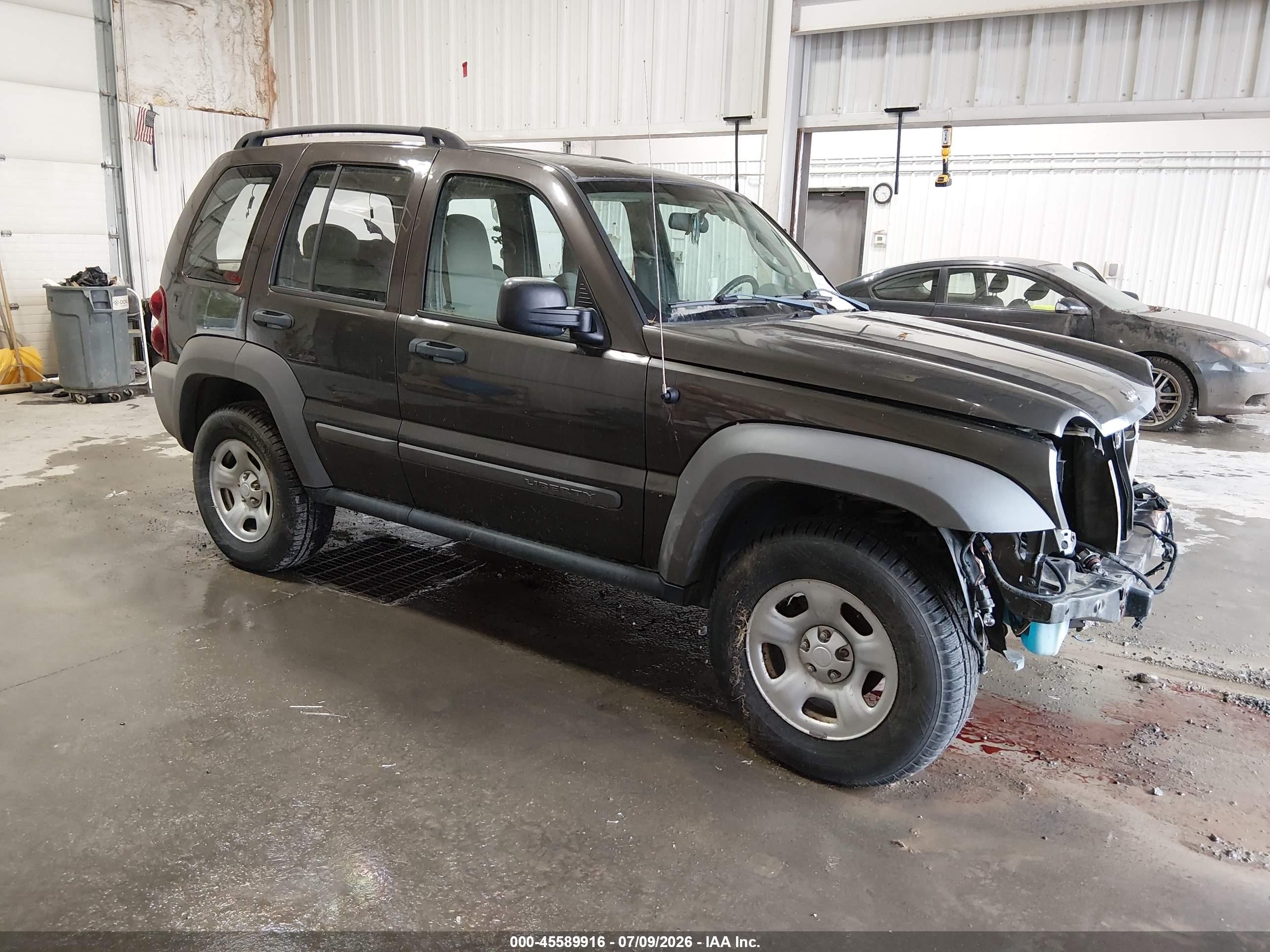 2006 Jeep Liberty Sport Green vin: 1J4GL48K56W273180