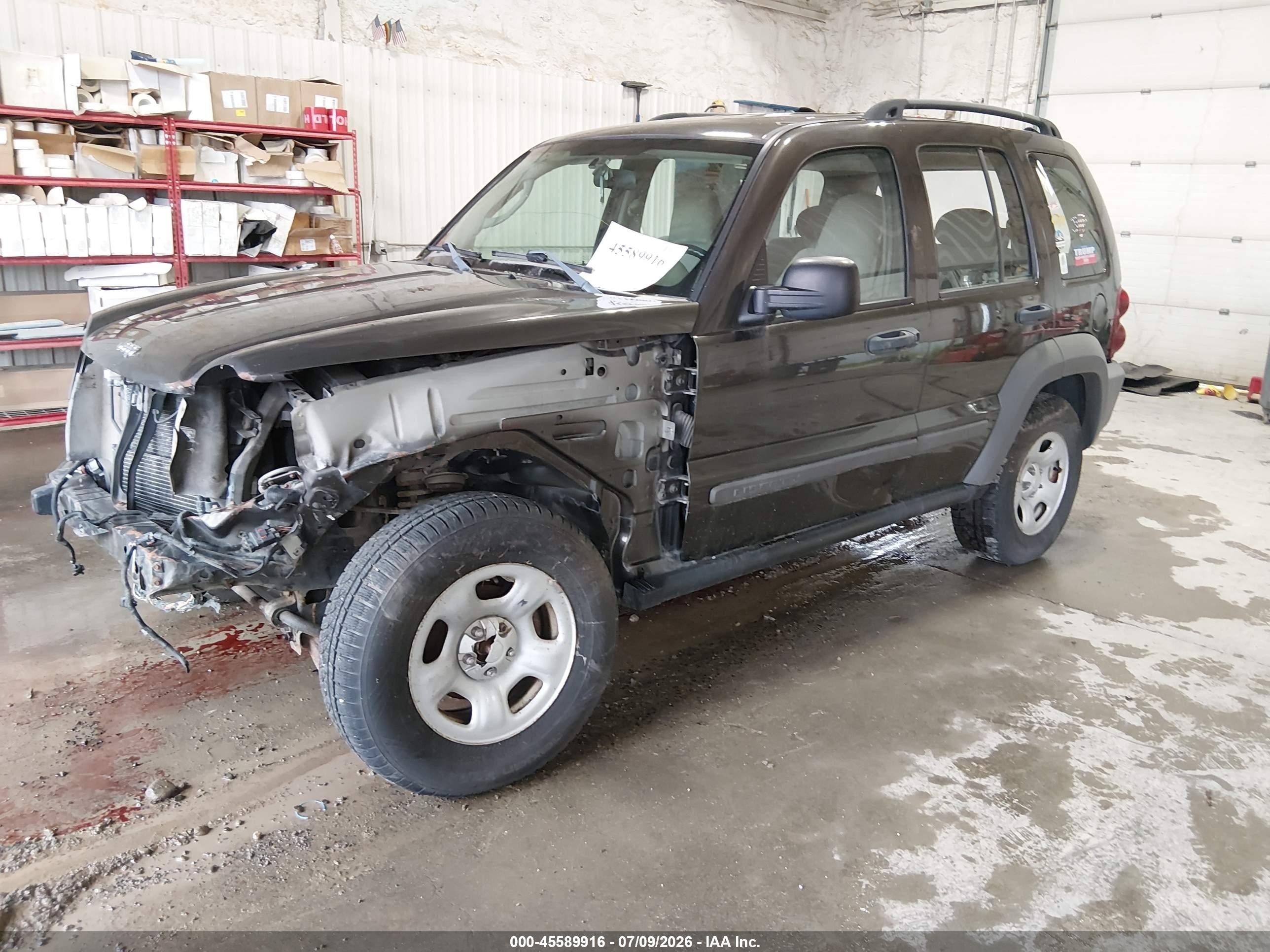 2006 Jeep Liberty Sport Green vin: 1J4GL48K56W273180