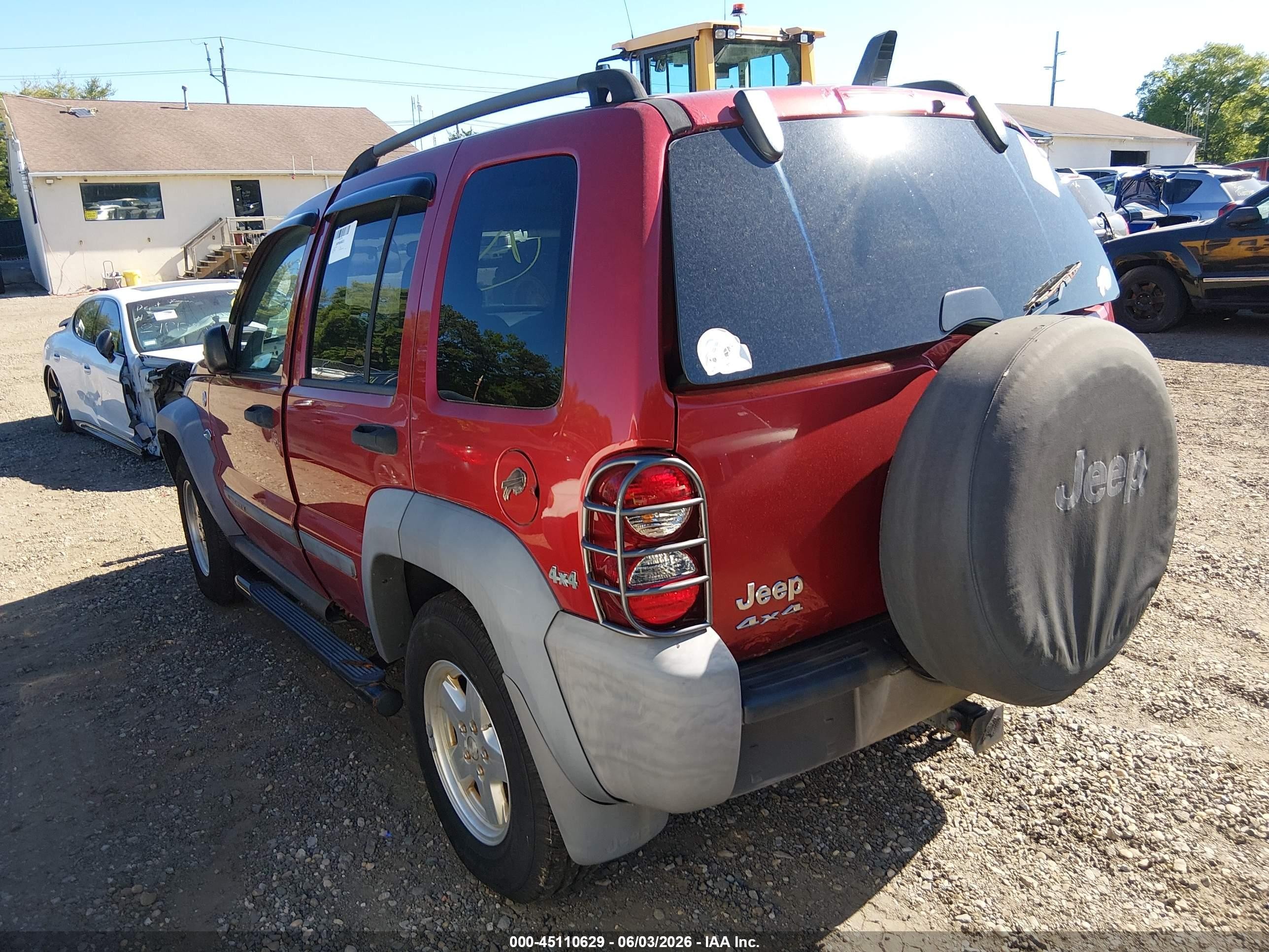 2007 Jeep Liberty Sport Red vin: 1J4GL48K57W574985