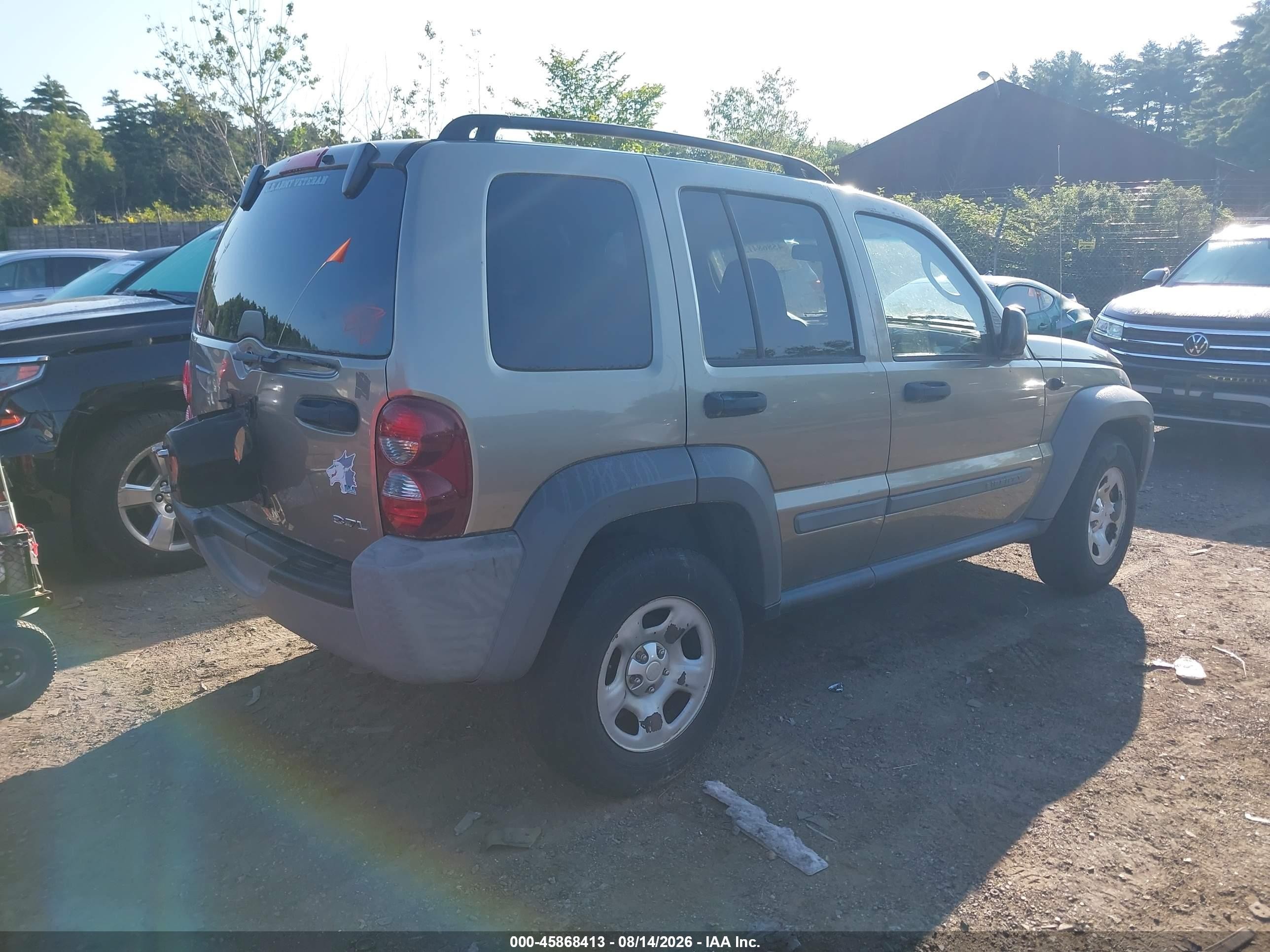 2007 Jeep Liberty Sport Gray vin: 1J4GL48K57W704876