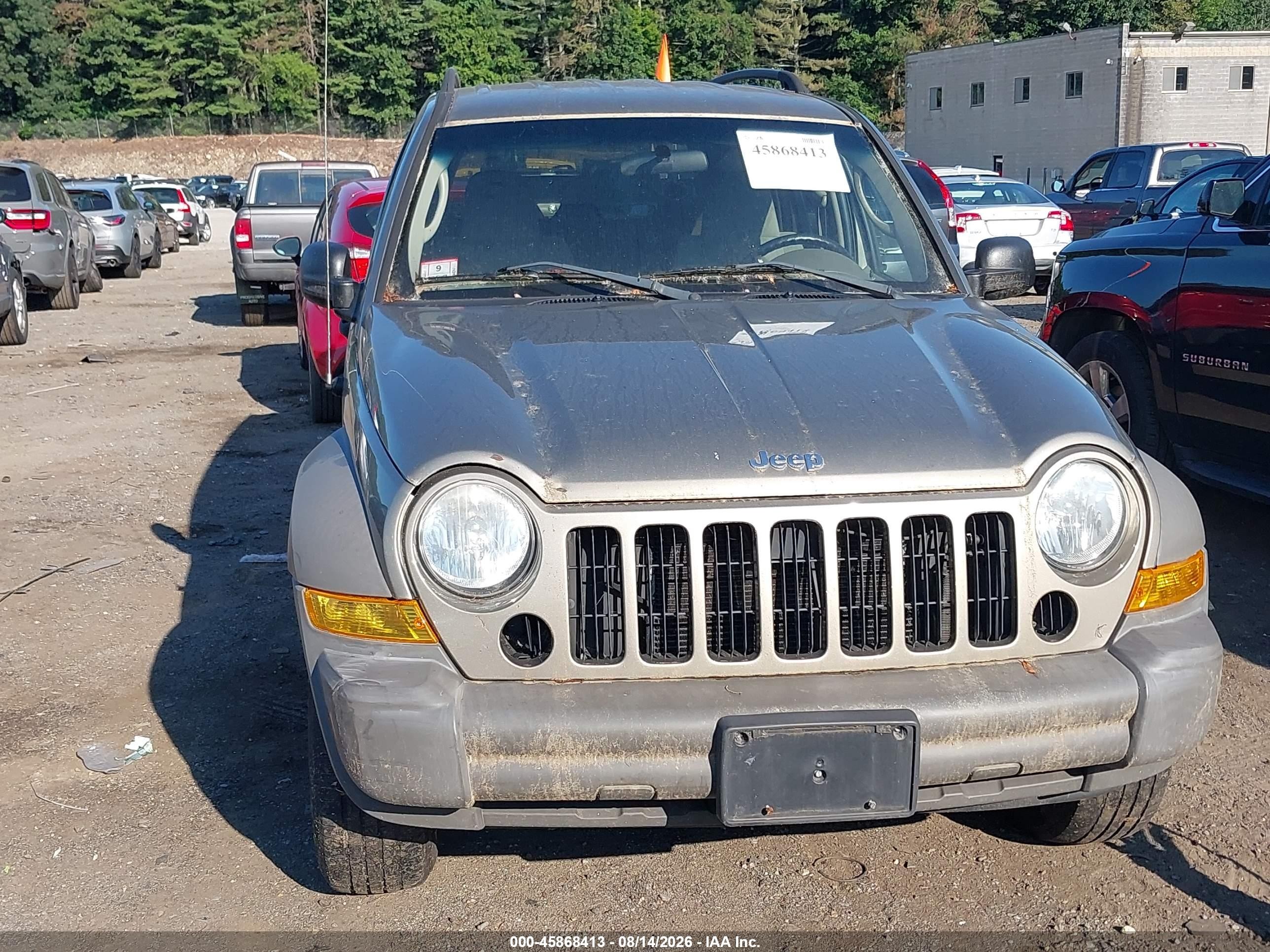 2007 Jeep Liberty Sport Gray vin: 1J4GL48K57W704876