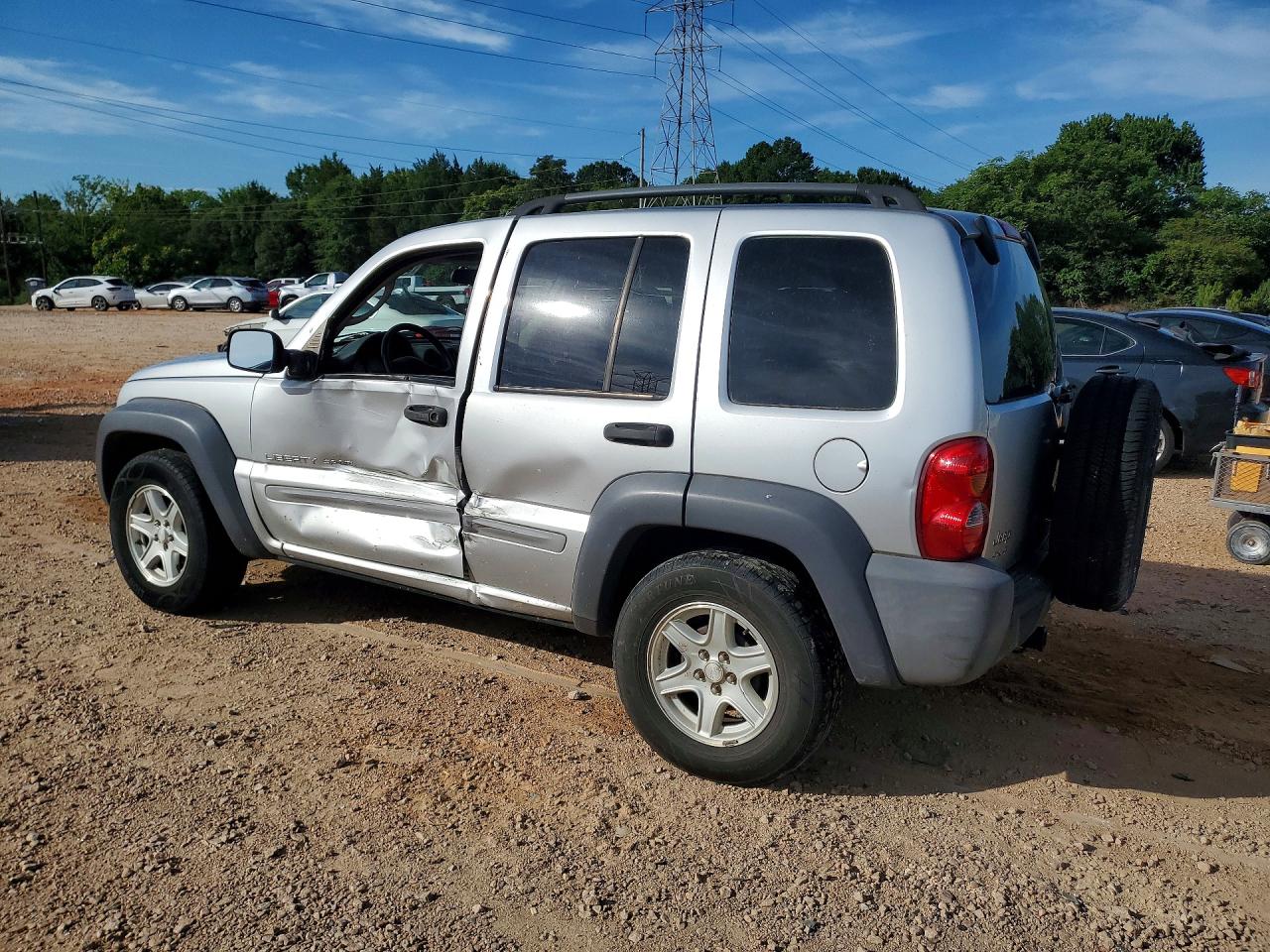 2002 Jeep Liberty Sport Silver vin: 1J4GL48K62W318850