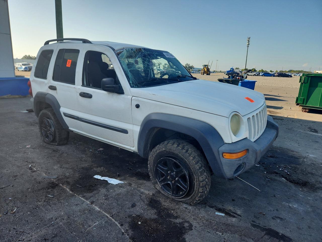 2003 Jeep Liberty Sport Белый vin: 1J4GL48K63W723303