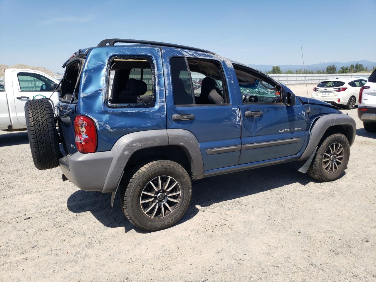 2003 Jeep Liberty Sport Синий vin: 1J4GL48K63W734530