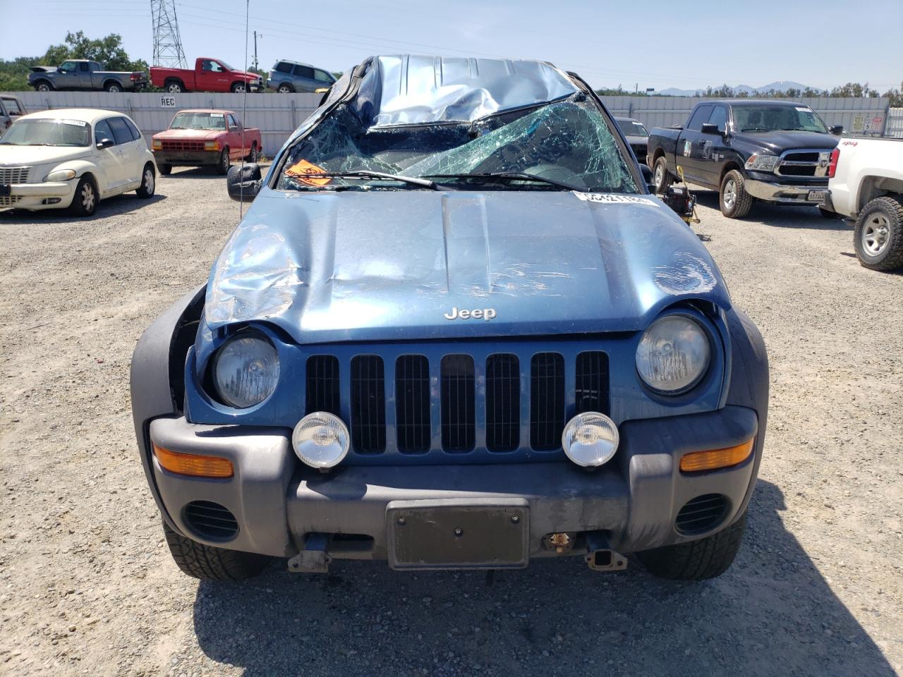 2003 Jeep Liberty Sport Синий vin: 1J4GL48K63W734530