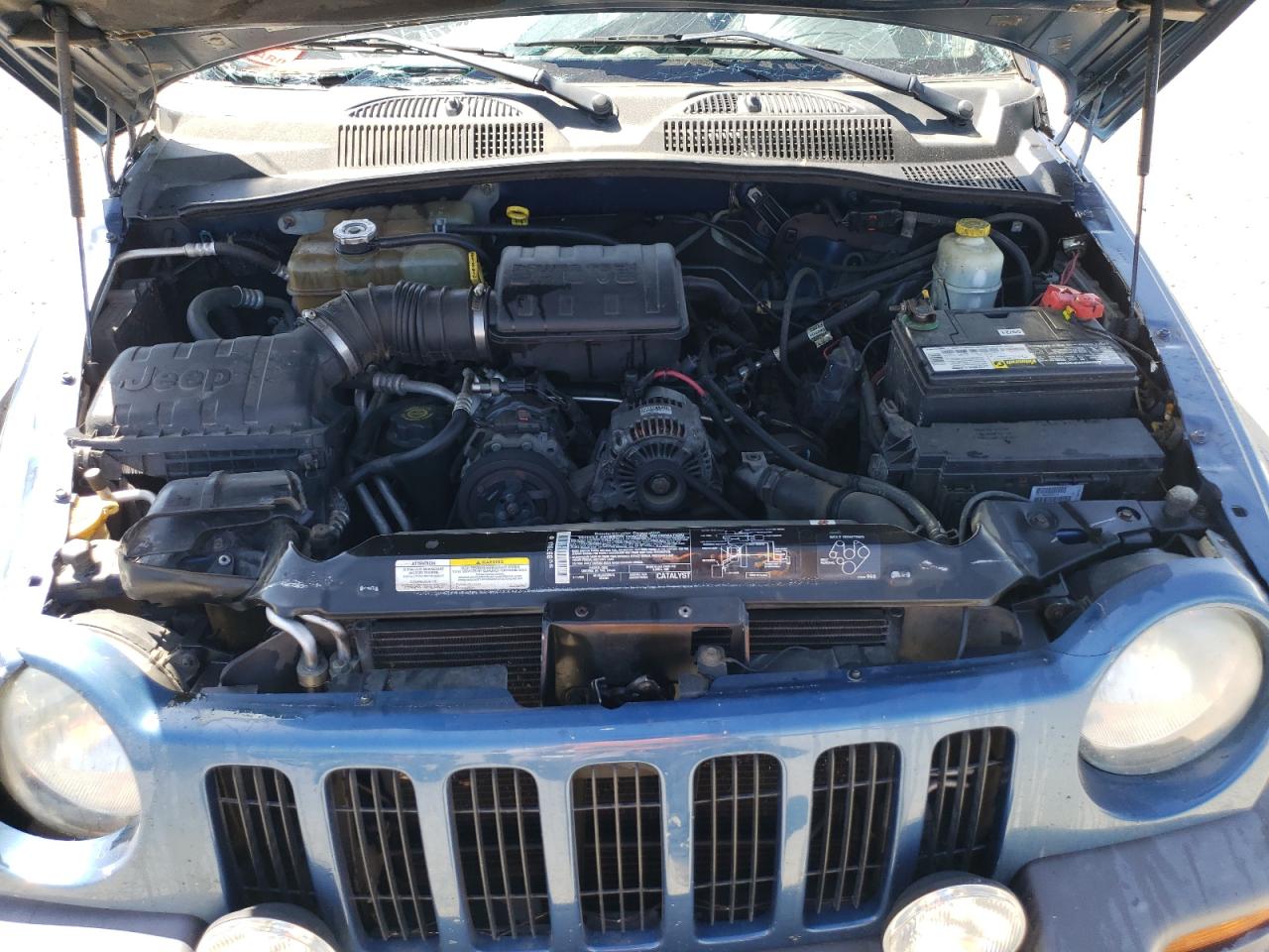 2003 Jeep Liberty Sport Синий vin: 1J4GL48K63W734530