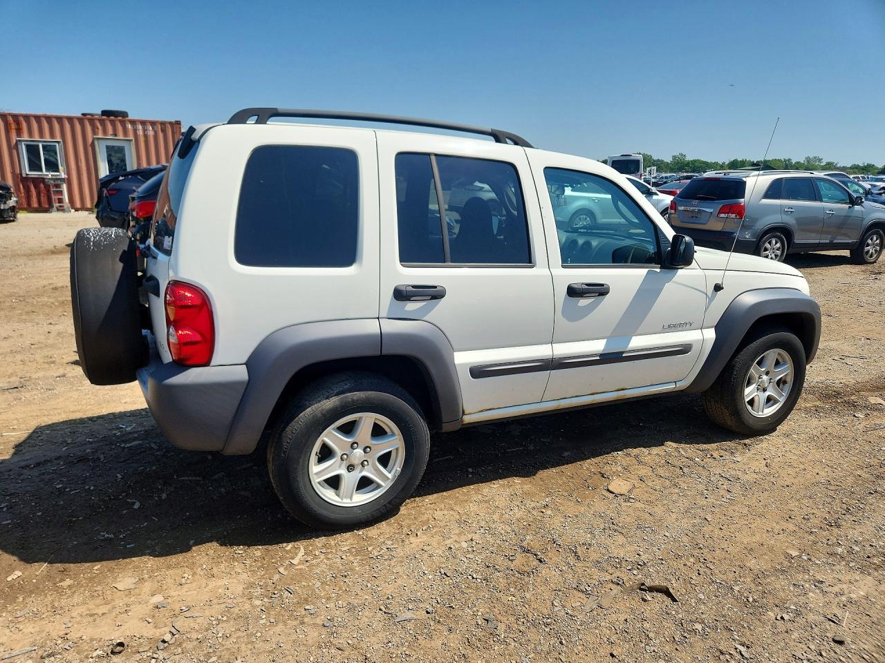 2004 Jeep Liberty Sport White vin: 1J4GL48K64W286193