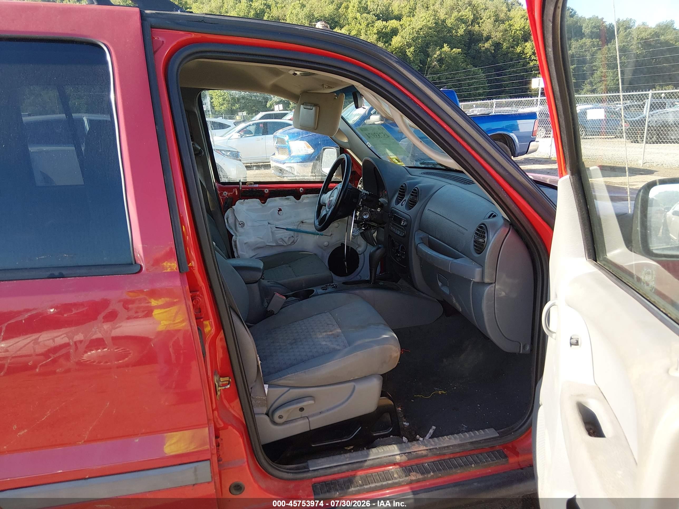 2005 Jeep Liberty Sport Red vin: 1J4GL48K65W502271