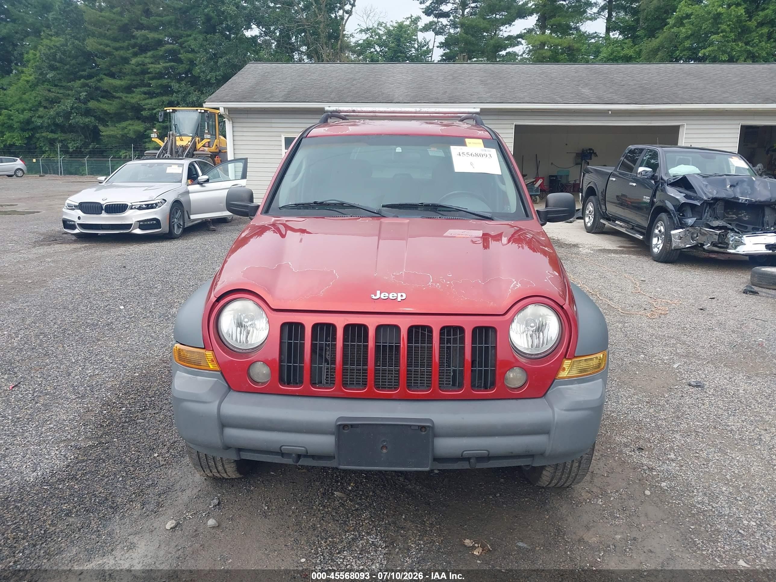 2005 Jeep Liberty Sport Red vin: 1J4GL48K65W677362