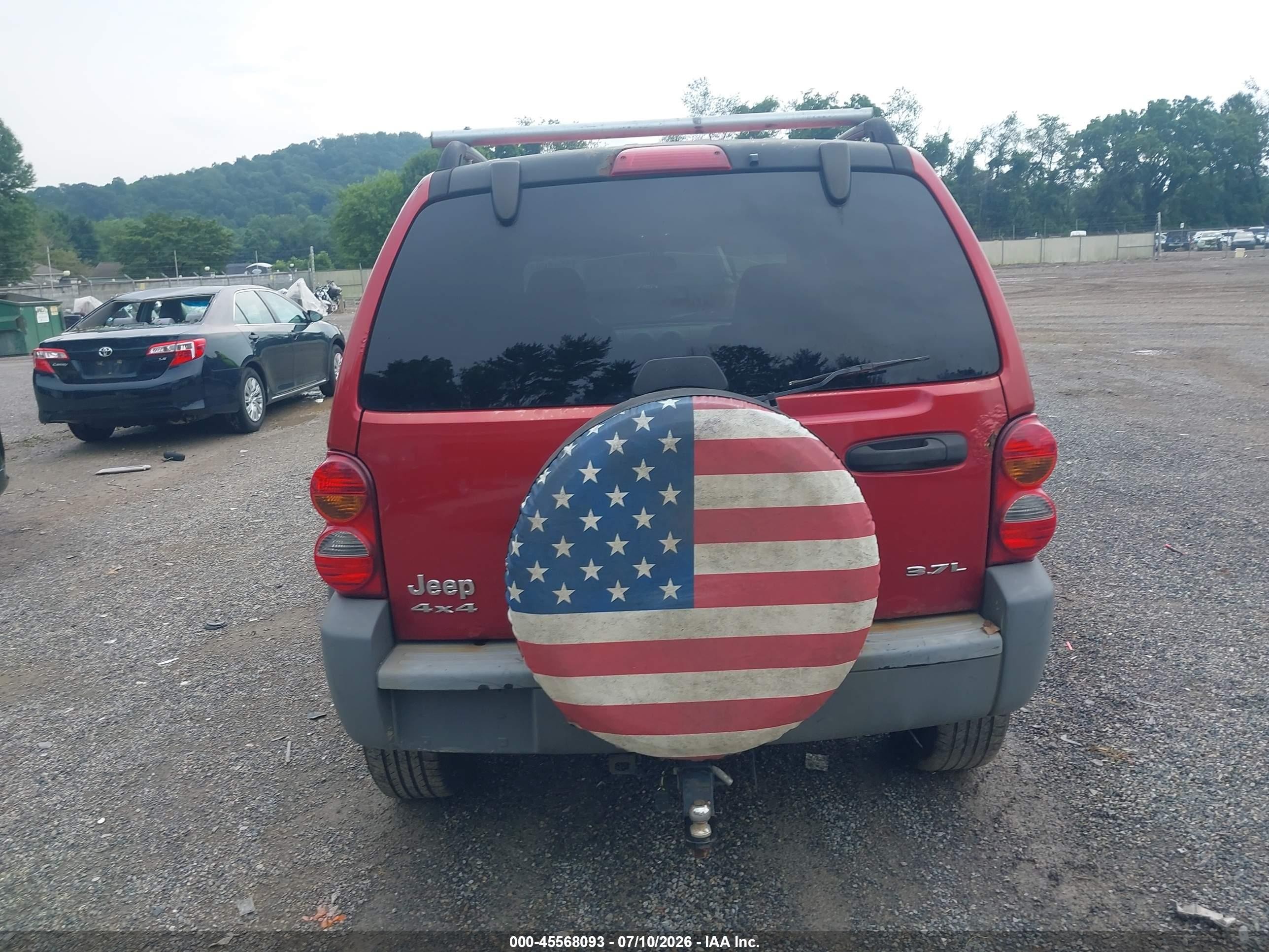 2005 Jeep Liberty Sport Red vin: 1J4GL48K65W677362