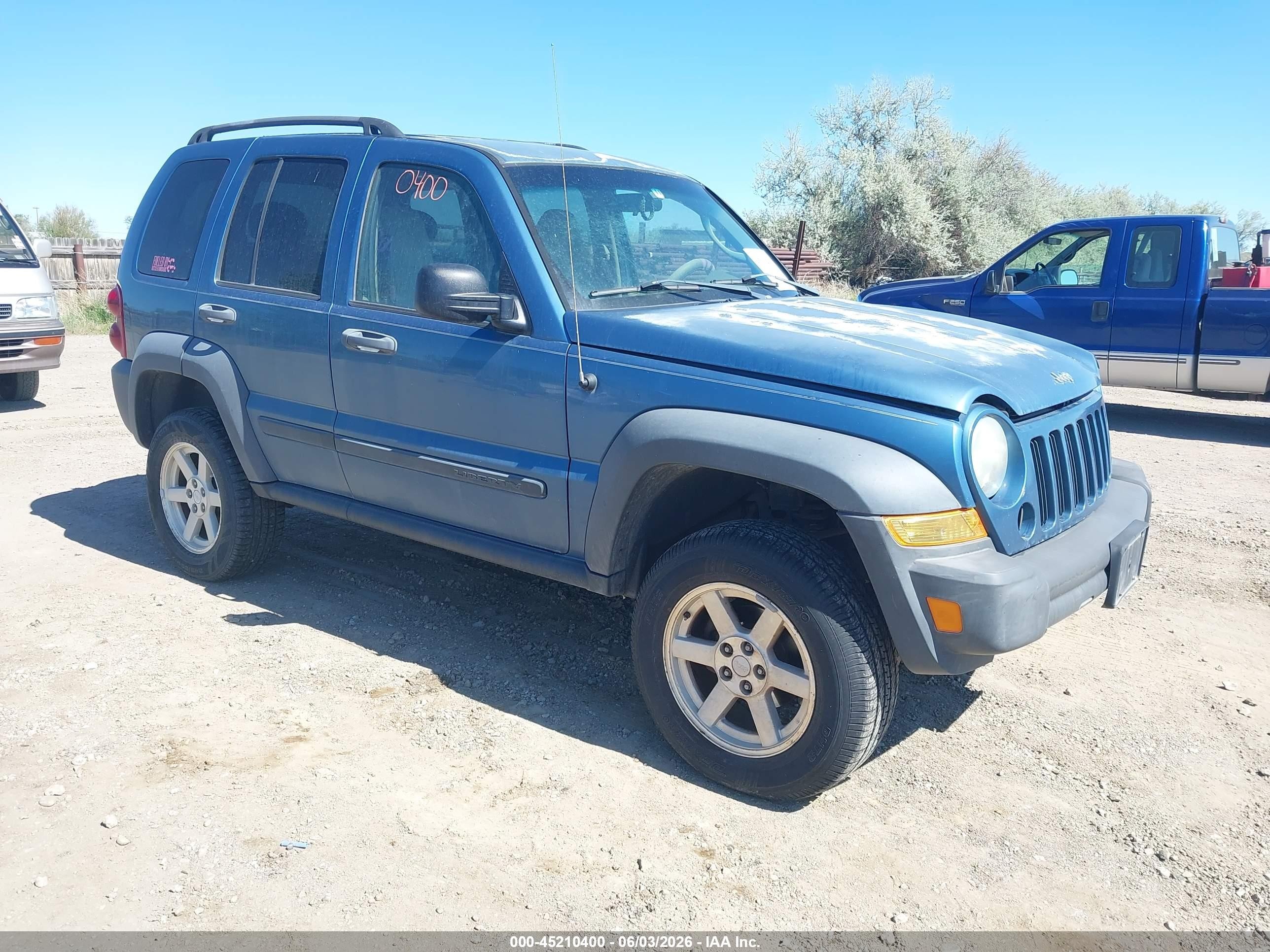 2006 Jeep Liberty Sport Синий vin: 1J4GL48K66W197520