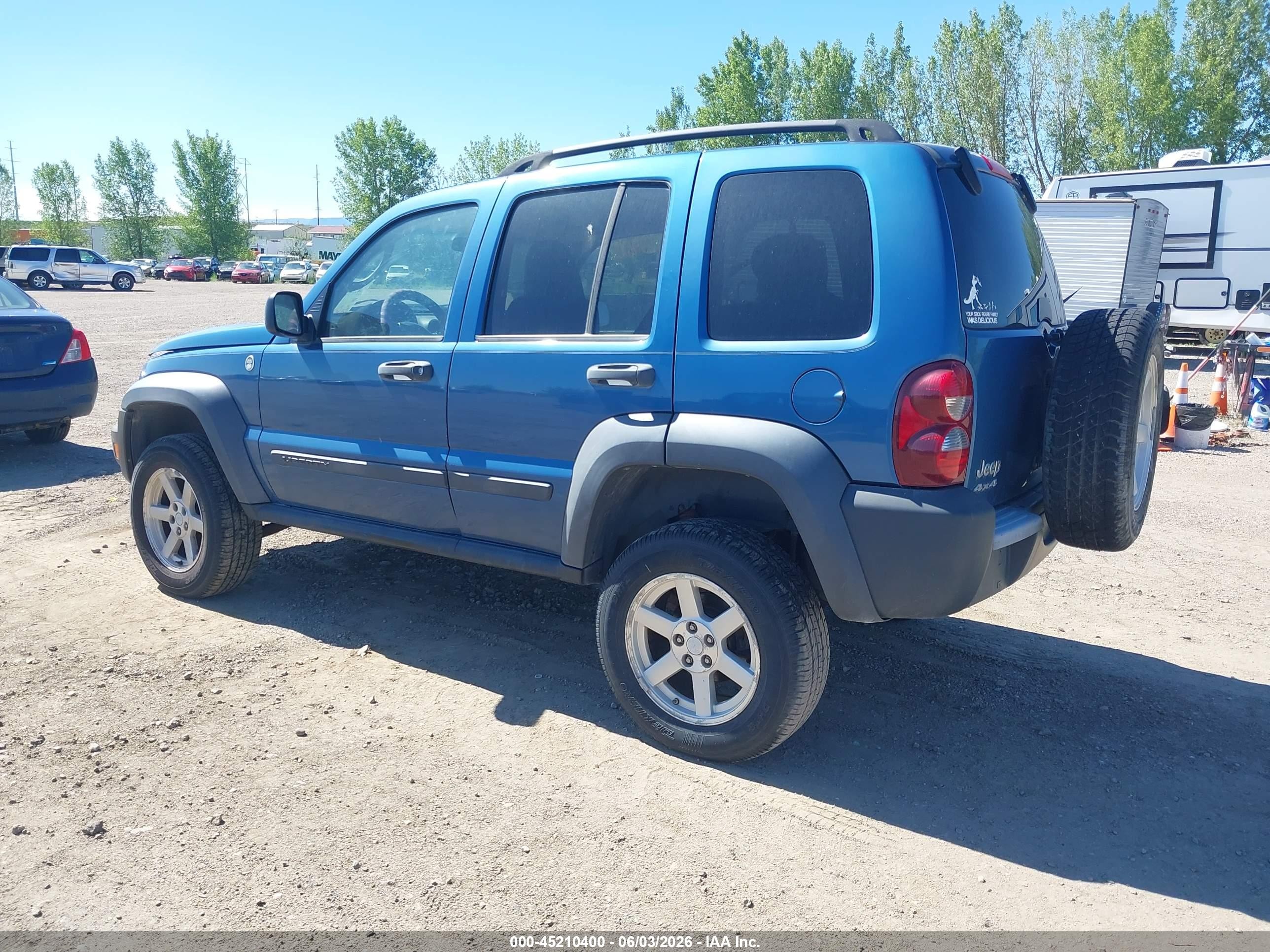 2006 Jeep Liberty Sport Синий vin: 1J4GL48K66W197520